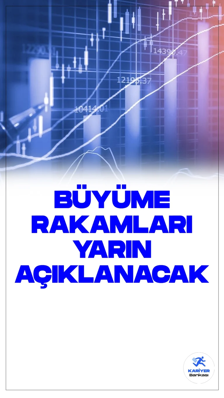 Büyüme Rakamları Yarın Açıklacak.Türkiye'nin ekonomik performansına dair merakla beklenen 2023 yılının son çeyreği ve yılın tamamına ilişkin büyüme rakamları, yarın kamuoyu ile paylaşılacak. Bu önemli açıklama, Türkiye İstatistik Kurumu (TÜİK) tarafından gerçekleştirilecek. TÜİK, 2023 yılının Ekim-Aralık dönemine ait gayrisafi yurt içi hasıla (GSYH) verilerini, sabah saat 10.00 itibarıyla resmi internet sitesi üzerinden duyuracak.
