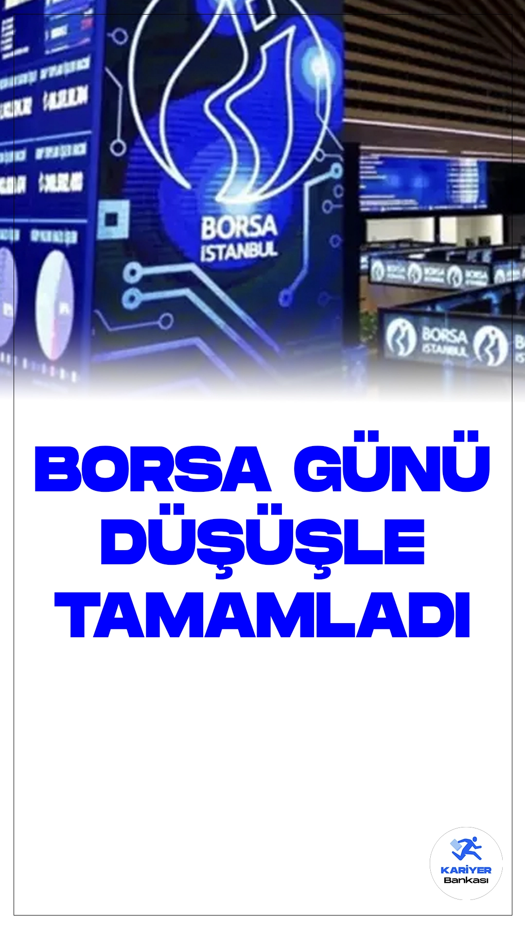 Borsa Günü Düşüşle Tamamladı.Borsa İstanbul'da BIST 100 endeksi, günü yüzde 1,31 değer kaybederek 8.744,58 puandan tamamladı. Bu düşüşle birlikte endeks, önceki kapanışa göre 115,93 puan azaldı. Toplam işlem hacmi ise 108,7 milyar lira olarak gerçekleşti.