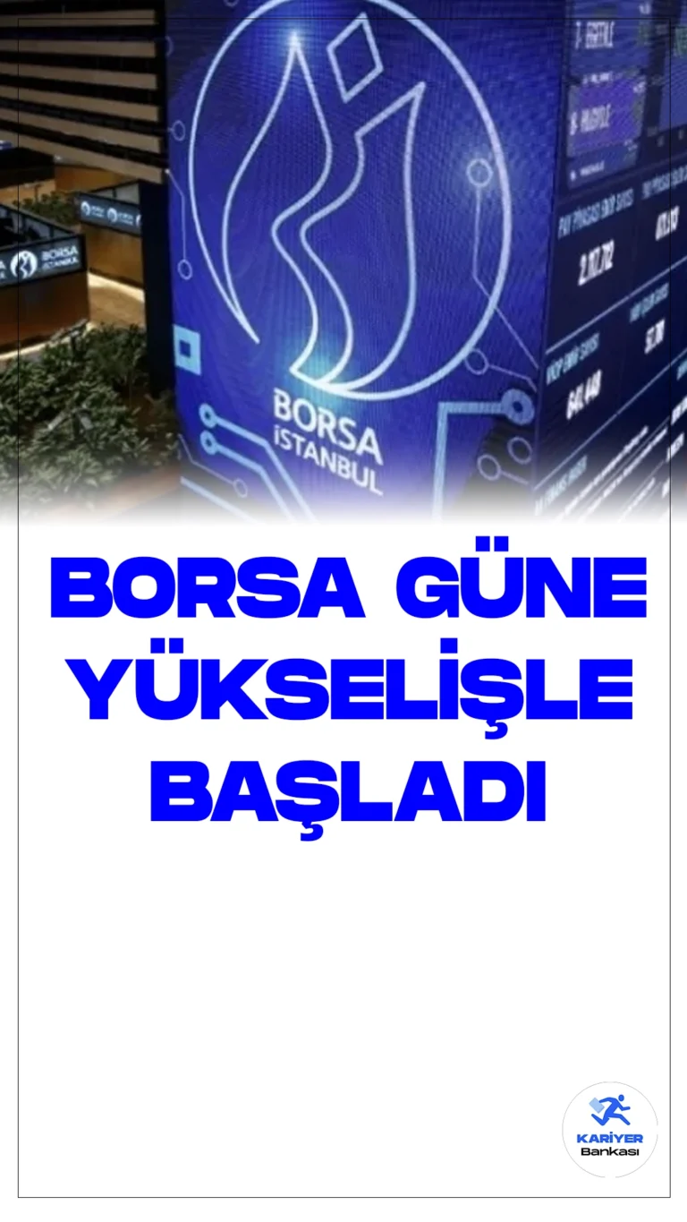 Borsa Güne Yükselişle Başladı.Borsa İstanbul'da BIST 100 endeksi, güne yüzde 0,33 yükselişle 9.084,18 puandan başladı.