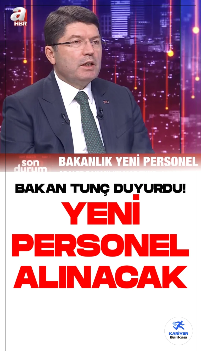 Adalet Bakanı Duyurdu! Yeni Personel Alımı Geliyor.Adalet Bakanı Yılmaz Tunç katıldığı TV programında personel alımına ilişkin soruyu cevapladı. Bakan Tunç yaptığı açıklamada, "Şimdi tabii yargı teşkilatımız 24 bin hakim ve savcı, yaklaşık 180 binde personelden ibarettir. Bunun yarısından bir fazlası cezaevlerimizle ilgili personelimiz. İhtiyaç olduğu sürece biz tabii ki Maliye Bakanlığımıza bildiriyoruz. Bize verilen bir kadro söz konusu. Şimdi 1000 hakim ve savcımızın mülakat süreci devam ediyor. Tabii hukuk mesleklerine giriş sınavını yıla 2 kez yapacağız. Çünkü bütünleme sınavlarına kalan öğrencilerimizde olabilir. Onların girebilmesi bakımından. Bir de sınavı geçemeyip, 1 yıl beklememesi içinde özellikle hem avukatlık stajına başlayacak. 2 kere sınav yapacağız. Biz her yıl emekli olan ve ihtiyacımız ne kadarsa tüm bunları belirliyoruz ve alım süreçlerini gerçekleştiriyoruz. Yine zabıt katibi alımı, mübaşir alımı, infaz koruma memuru alımıyla ilgili çalışmalarımız olacak. Tabii bunların sayılarını şu anda bizim vermemiz mümkün değil. Ama zaman içerisinde bunu açıklayacağız." dedi. Duyurular yayımlandığında bildirimle haberdar olmak için tıkla ücretsiz indir.