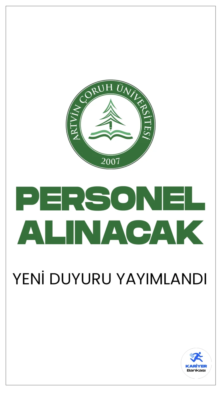Artvin Çoruh Üniversitesi 11 Personel Alımı Yapacak. Resmi Gazete'de yayımlanan duyuruya göre, Artvin Çoruh Üniversitesine büro personeli, mühendis, diyetisyen, teknisyen, destek personeli(temizlik görevlisi) ünvanlarında sözleşmeli personel alımı yapılacak.