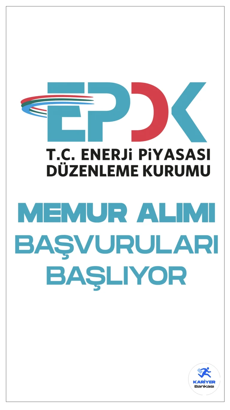 Enerji Piyasası Düzenleme Kurumu (EPDK) 25 Uzman Yardımcısı Alımı Başvuruları Başlıyor.İlgili alım duyurusuna göre, Enerji Piyasası Düzenleme Kurumu (EPDK) memur alımı yapacak. Başvuru yapacak adayların 2022 veya 2023 KPSS’ya girmiş olması aranan şartlar arasında yer alırken, başvuruların yarın (15 Mart) başlayacağı kaydedildi.