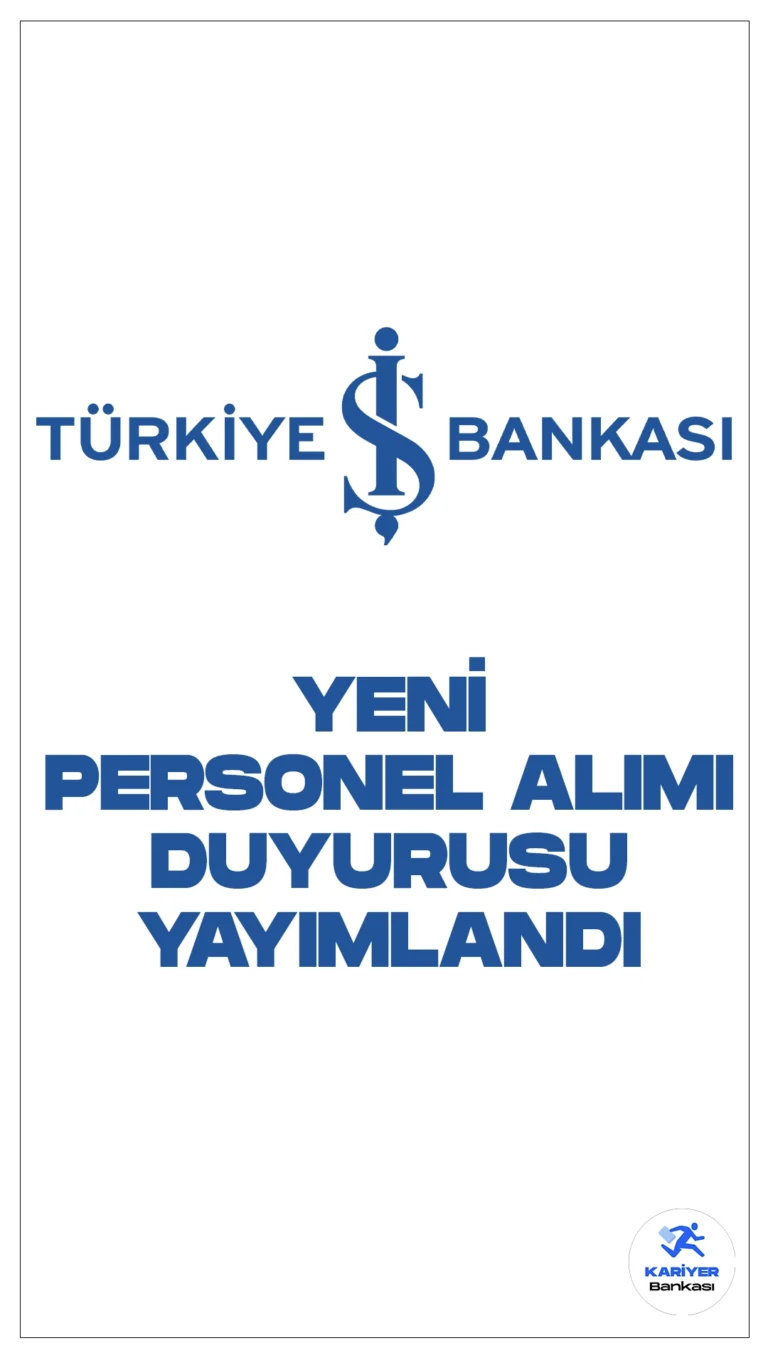 İş Bankası'ndan Yeni Personel Alımı Duyurusu! Türkiye İş Bankası kariyer sayfası üzerinden yayımlanan duyuruda, "Müfettiş Yardımcısı pozisyonundaki çalışma arkadaşlarımız; Bankamızın bilgi sistemleri ve bankacılık süreçlerinin, Genel Müdürlük bölümlerinin, yurt içi veya yurt dışı şubelerinin, yönetimini kontrol ettiği iştiraki olan kuruluşların denetiminde rol oynarlar." ifadeleri yer aldı.