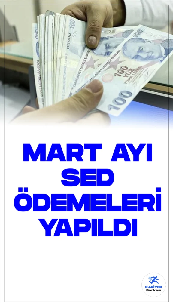 Mart Ayında 884,7 Milyon Lira SED Ödemesi Yapıldı.Mart ayı itibariyle, çocukların sosyal açıdan desteklenmesi ve eğitim giderlerinin karşılanması amacıyla 884,7 milyon lira Sosyal ve Ekonomik Destek (SED) ödemesi gerçekleştirildi. Aile ve Sosyal Hizmetler Bakanı Mahinur Özdemir Göktaş, yapılan bu önemli ödemeyi duyurdu.