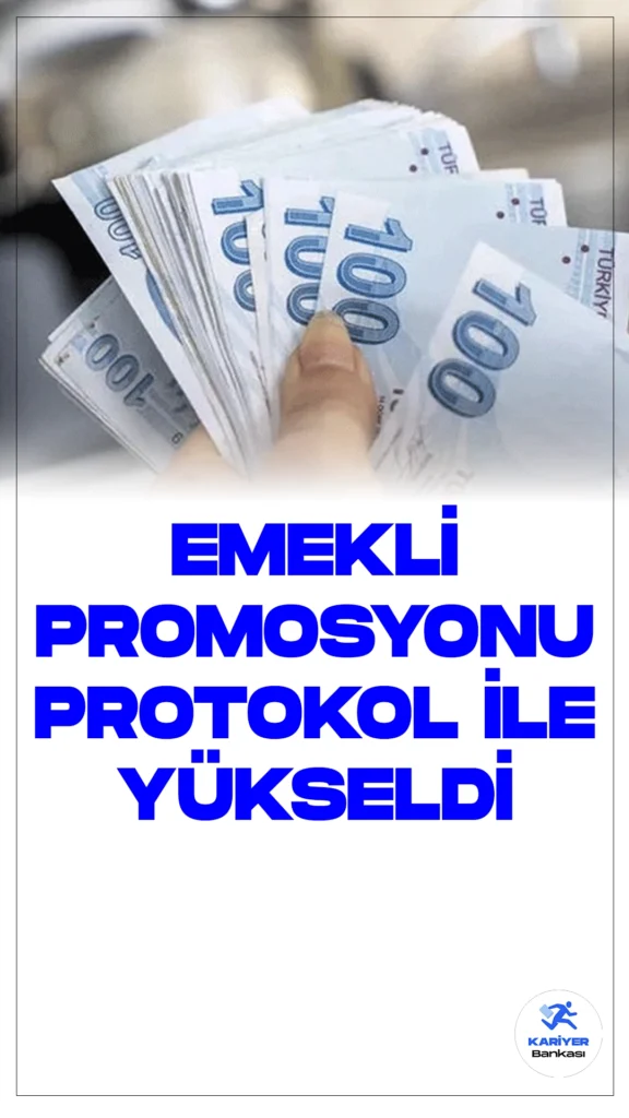 Emekli Promosyonu Artık İki Katına Çıkarıldı.Sosyal Güvenlik Kurumu (SGK), 19 banka ile imzalanan protokol ile emeklilere yönelik promosyon ödemelerini büyük ölçüde artırdı. Artık emeklilere ödenecek promosyonlar 8-12 bin lira arasında değişecek.