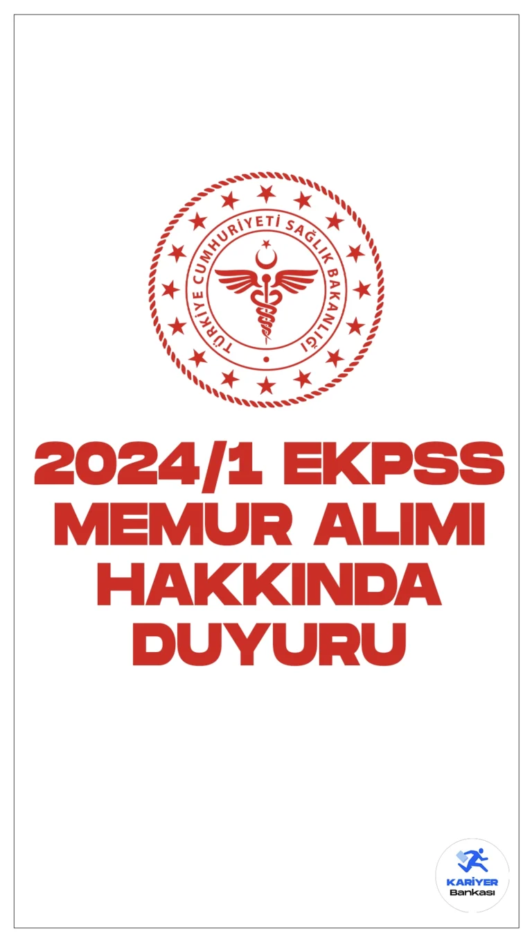 Sağlık Bakanlığı 2024/1 EKPSS/Kura Memur Alımı Hakkında Duyuru Yayımlandı.Sağlık Bakanlığı Yönetim Hizmetleri Genel Müdürlüğü sayfasından yayımlanan duyuruda, 2024/1 EKPSS/Kura İle Engelli Kamu Personeli Yerleştirme Sonuçlarına göre Sağlık Bakanlığı taşra teşkilatı kadrolarına yerleşenlerin atanmasına esas olmak üzere istenen belgelerin teslim süresinin 26/03/2024 tarihine kadar uzatıldığı aktarıldı.