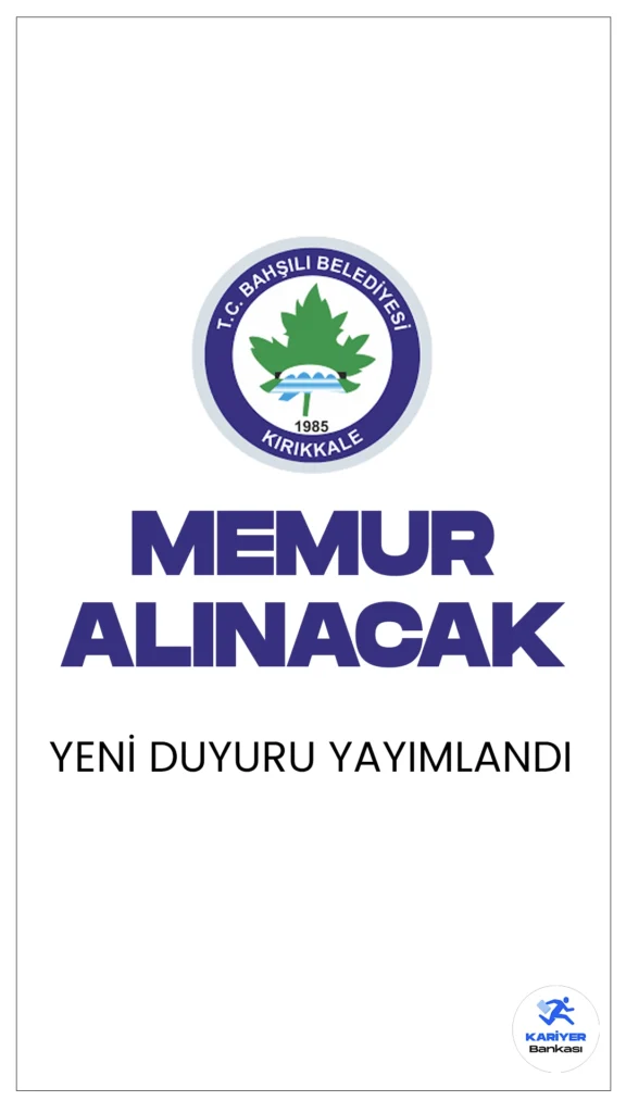 Bahşılı Belediyesi 8 Memur Alımı Yapacak. İlgili alım duyurusuna göre, Bahşılı Belediyesi ekonomist, teknikeri koruma ve güvenlik görevlisi olmak üzere memur alımı yapacak. Başvuru yapacak adayların belirtilen genel ve özel şartları dikkatle incelemesi gerekmektedir.