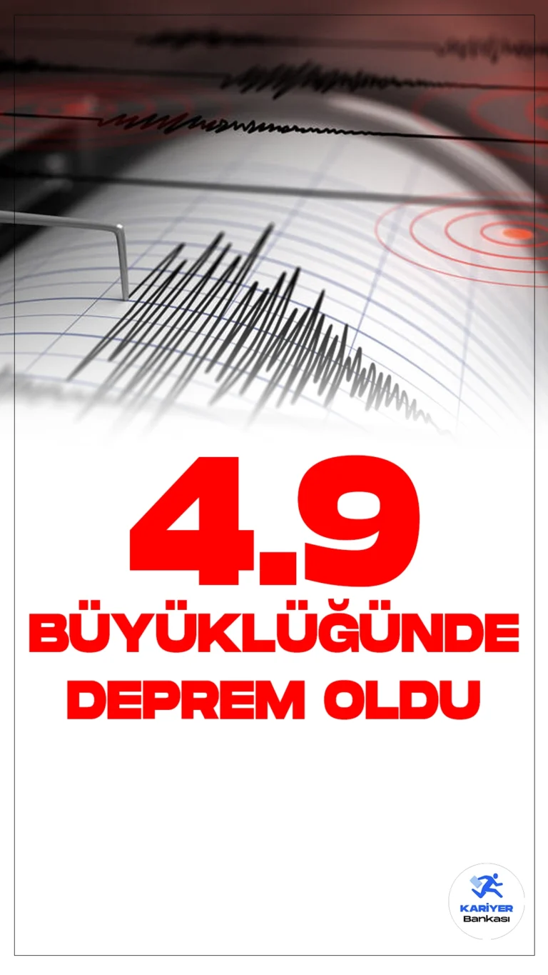 Son Dakika: Çanakkale'de 4.9 Büyüklüğünde Deprem Oldu.İçişleri Bakanlığı Afet ve Acil Durum Yönetimi Başkanlığı Deprem Dairesi tarafından yayımlana son dakika verilerine göre, Çanakkale'nin Yenice ilçesinde 4.9 büyüklüğünde deprem meydana geldi.
