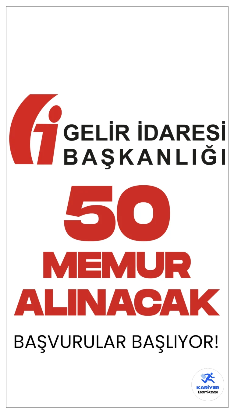 Gelir İdaresi Başkanlığı (GİB) 50 Memur Alımı Başvuruları Başlıyor.Cumhurbaşkanlığı SBB'de yayımlanan duyuruda, Gelir İdaresi Başkanlığına memur alımı yapılacağı aktarıldı. Başvuru yapacak adayların belirtilen şartları dikkatle incelemesi gerekmektedir. Ön başvurular 7 Mart- 13 Mart 2024 tarihleri arasında gerçekleştirilecek.