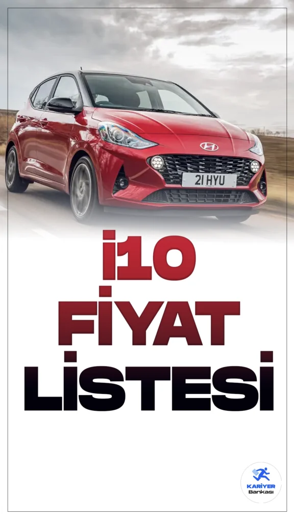 Hyundai i10 Mart 2024 Fiyat Listesi Yayımlandı.Yenilenen i10 modeli, şehir içi kullanım için mükemmel bir seçenek sunuyor. Yeniden tasarlanan dış görünümü ve güncellenen iç mekanıyla i10, kompakt boyutlarıyla büyük beğeni topluyor. Yeni teknoloji ve güvenlik özellikleriyle donatılan i10, kullanıcıların beklentilerini karşılamaya hazır.