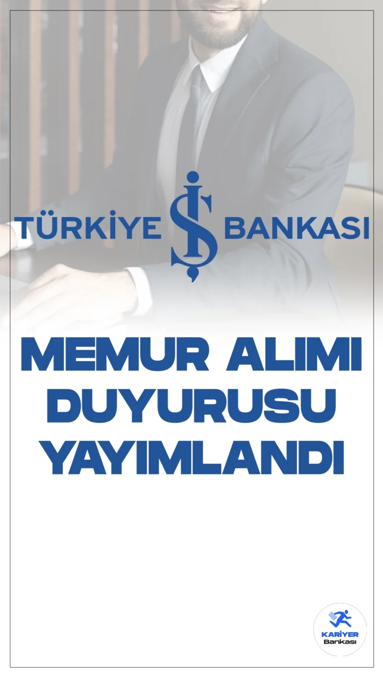 İş Bankası Memur Alımı Duyurusu Yayımlandı! Türkiye İş Bankası Kariyer sayfası üzerinden yeni memur alımı duyurusu yayımlandı. Yayımlanan duyuruda, İş Bankası Şubelerinde temel bankacılık hizmetlerini yerine getirilmek üzere Memur pozisyonunda görevlendirilecek çalışma arkadaşları aradıkları aktarıldı.