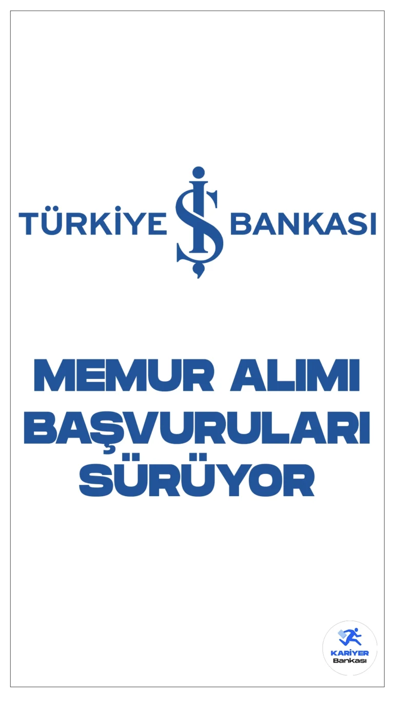 İş Bankası Memur Alımı Başvuruları Sürüyor. Türkiye İş Bankası Kariyer sayfası üzerinden yayımlanan duyuruda, İş Bankası Şubelerinde temel bankacılık hizmetlerini yerine getirmek üzere Memur pozisyonunda görevlendirilecek personel alımı yapılacağı aktarıldı.1 Mart itibarıyla başlayan İş Bankası memur alımı başvuruları, 11 Mart2024 tarihinde sona erecek.Başvuru yapacak adayların belirtilen şartları sağlaması gerekmektedir.