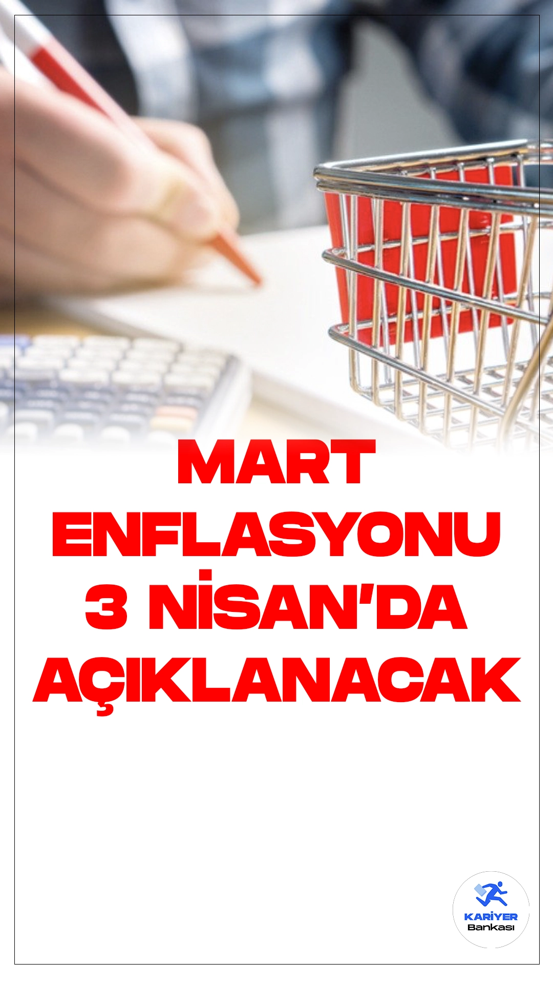 Mart Ayı Enflasyon Rakamları 3 Nisan'da Açıklanacak.Türkiye İstatistik Kurumu, 3 Nisan Çarşamba günü, yılın üçüncü enflasyon verilerini içeren mart ayı enflasyon rakamlarını açıklayacak.