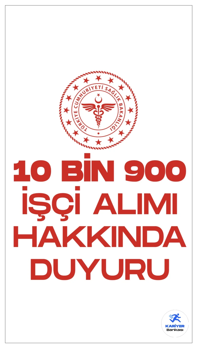 Sağlık Bakanlığı 10.900 Sürekli İşçi Yedek Alımı Göreve Başlama İşlemleri Hakkında Duyuru Yayımlandı. Sağlık Bakanlığı Yönetim Hizmetleri Genel Müdürlüğü sayfasından yayımlanan duyuruda, “Temizlik Görevlisi, Güvenlik Görevlisi (Silahsız), Elektrikçi (Genel), Bilgisayar Sistem Kurulum Bakım Onarım ve Arıza Giderme Elemanı, Marangoz, Isıtma ve Sıhhi Tesisatçı, Biyomedikal Cihaz Teknolojileri Servis Destek Elemanı, İnşaat Boyacısı/Boyacı, Klinik Destek Elemanı (Hastane), Hasta Karşılama ve Yönlendirme Görevlisi” olmak üzere 10.900 sürekli işçi alımı kapsamında, kura sonucuna göre, asıl olarak yerleşen hak sahiplerinden; istenen belgeleri süresi içerisinde teslim etmeyenler, başvuru yapmayanlar; başvuru yaptığı halde atama şartlarını taşımayanlar, ataması yapılıp göreve başlamayanların yerine, yedek listenin ilk sırasındaki kişiden başlamak suretiyle aranan şartlara haiz olanlardan sırasıyla yedek hak sahiplerinin alınacağı aktarıldı.