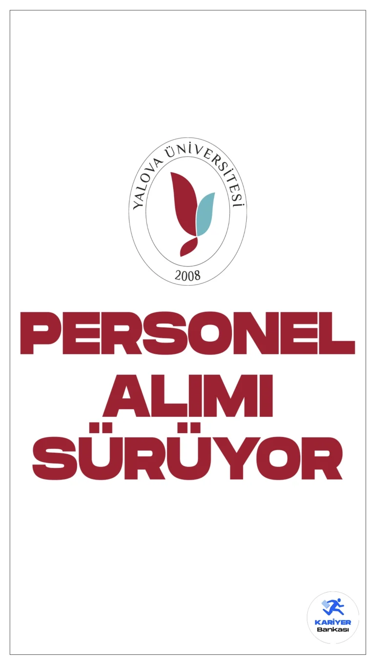 Yalova Üniversitesi 109 Personel Alımı Başvuruları Sürüyor.Resmi Gazete'de yayımlanan duyuruda, Yalova Üniversitesine destek personeli (peyzaj, park/bahçe ve temizlik işleri, basit bakım, onarım), tekniker, teknisyen(inşaat, iklimlendirme ve soğutma, sıhhi tesisat, elektrik, ahşap ve metal), koruma ve güvenlik görevlisi, büro personeli pozisyonları için sözleşmeli personel alımı yapılacağı aktarıldı. Başvuru yapacak adayların belirtilen şartları sağlaması gerekmektedir.