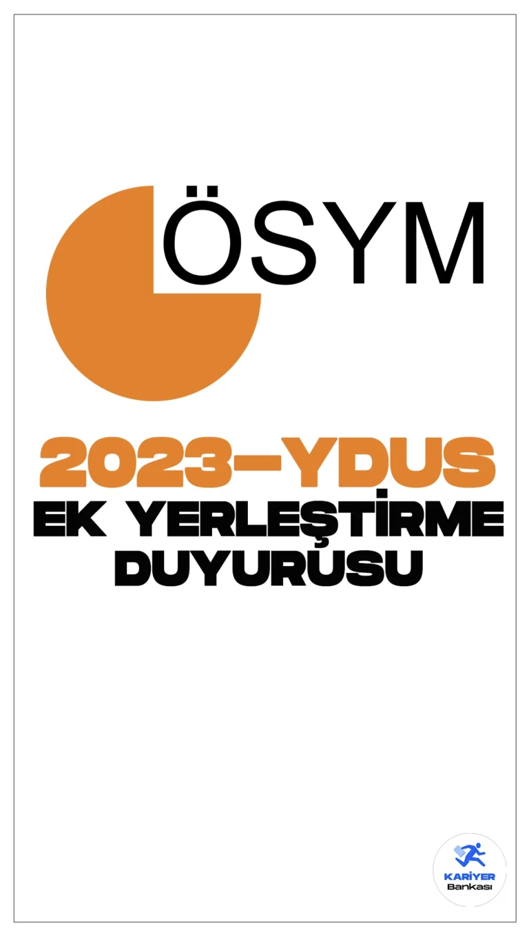2023-YDUS 2. Dönem Ek Yerleştirme Sonuçları Açıklandı. ÖSYM sayfasından yayımlana duyuruda, 28 Mart-3 Nisan 2024 tarihleri arasında tercihleri alınan 2023 Tıpta Yan Dal Uzmanlık Eğitimi Giriş Sınavı’nın (2023-YDUS 2. Dönem) ek yerleştirme sonuçlarının açıklandığı aktarıldı.