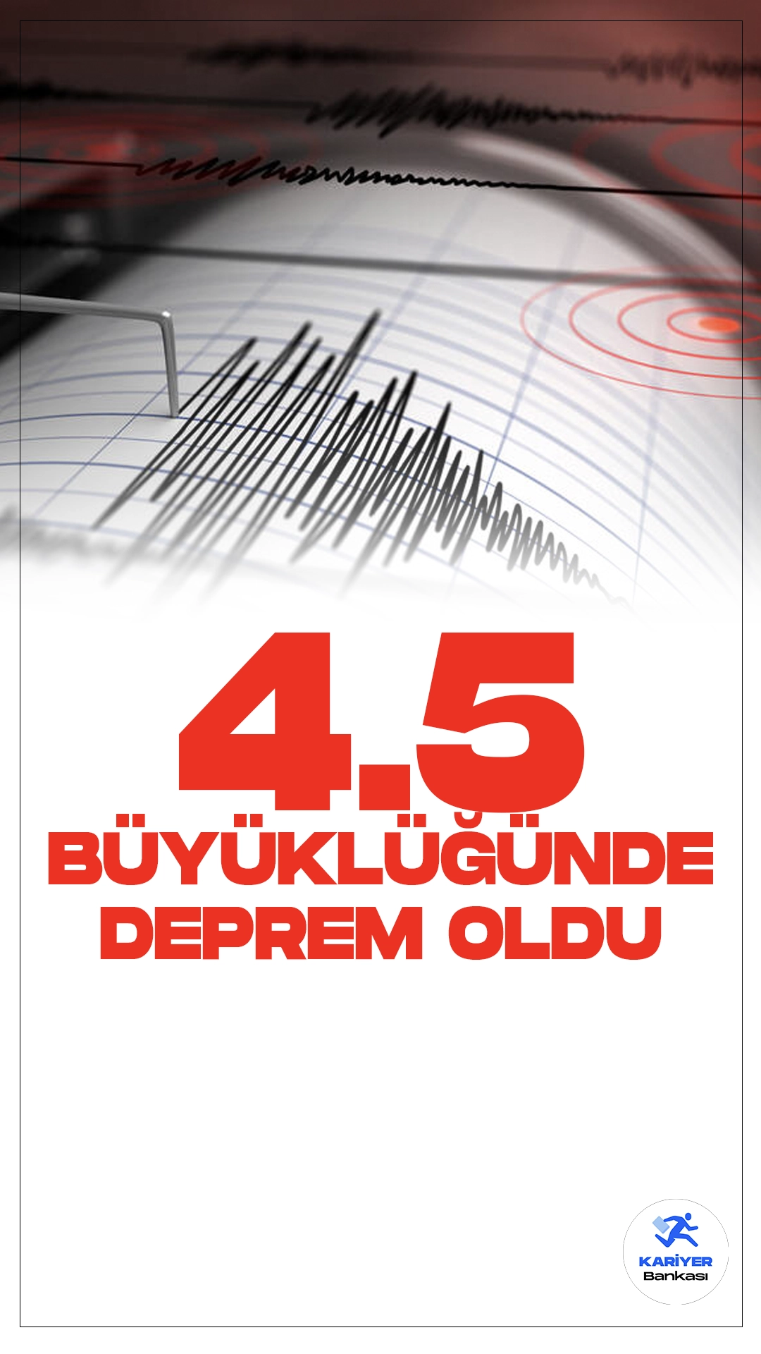 Malatya'da 4.5 Büyüklüğünde Deprem OIdu.İçişleri Bakanlığı Afet ve Acil Durum Yönetimi Başkanlığı Deprem Dairesi tarafından yayımlanan son dakika verilerine göre, Malatya'nın Doğanşehir ilçesinde 4. büyüklüğünde deprem meydana geldi.