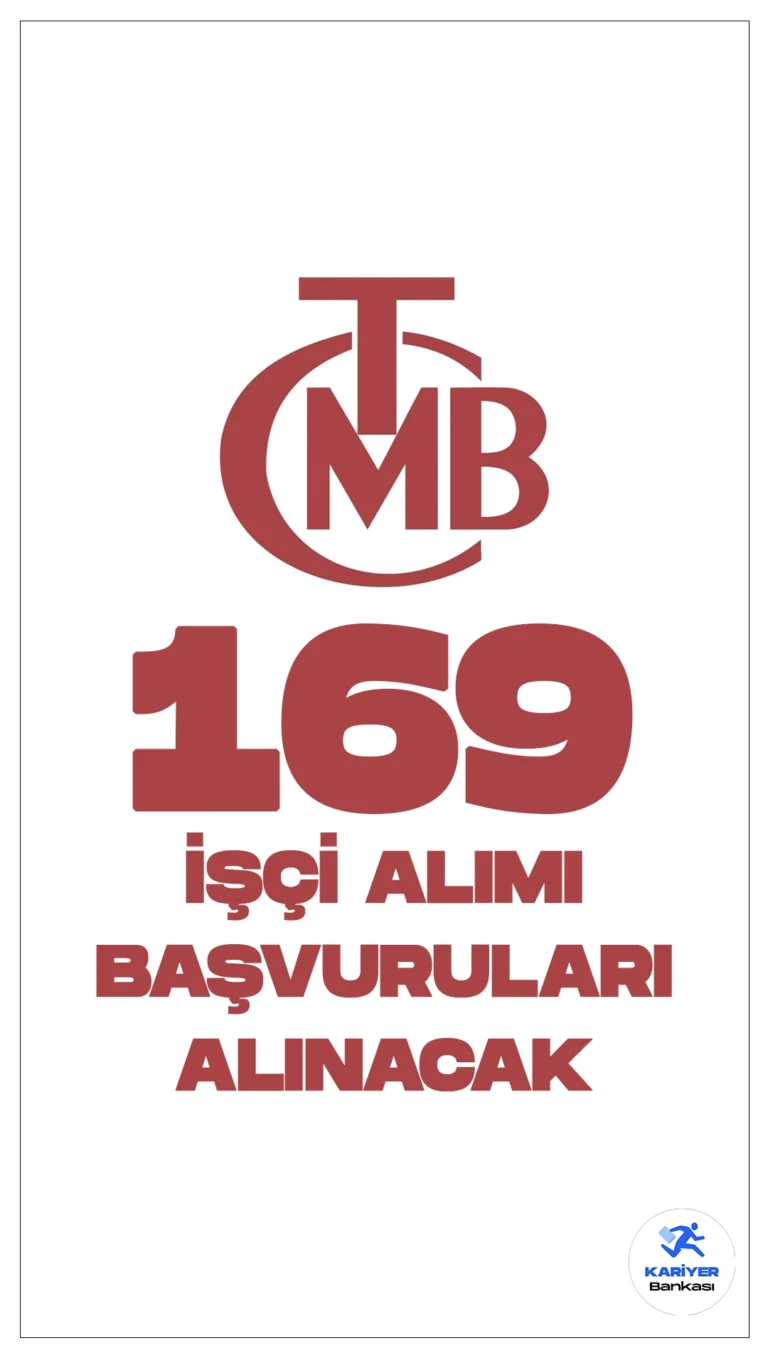 Merkez Bankası 169 İşçi Alımı Başvuruları Alınacak.Türkiye İş Kurumu (İŞKUR) sayfası üzerinden yayımlanan duyuruya göre, Türkiye Cumhuriyet Merkez Bankası A.Ş. Özdere Naim Tali Eğitim Seminer ve Dinlenme Sitesine Aşçı, Aşçı Birim Şefi, Aşçı Yardımcısı, Çamaşırhane Görevlisi, Çevre Temizlik Görevlisi, Cankurtaran, Diyetisyen, Garson, Garson Birim Sorumlusu, Gıda Destek Personeli, Kat Hizmetleri Görevlisi, Kat Hizmetleri Şefi, Resepsiyonist, Resepsiyon Şefi, Şef Garson, Şoför, Teknisyen pozisyonları için işçi alımı yapılacak. Başvurular 16 Nisan'a kadar sürecek. İşte kontenjan dağılımı ve şartlar...