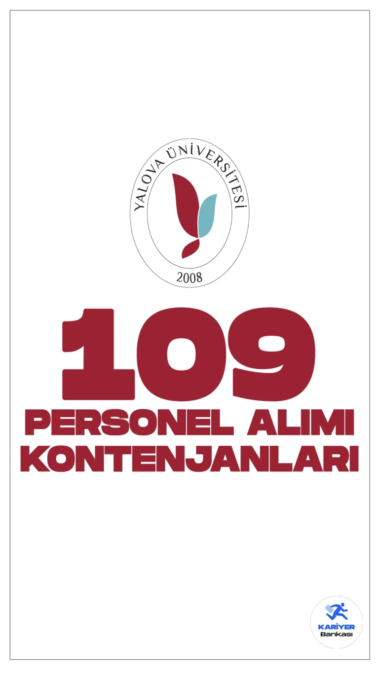 Yalova Üniversitesi personel alımı için başvuru işlemleri devam ediyor.Resmi Gazete'de yayımlanan duyuruda, Yalova Üniversitesine destek personeli (peyzaj, park/bahçe ve temizlik işleri, basit bakım, onarım), tekniker, teknisyen(inşaat, iklimlendirme ve soğutma, sıhhi tesisat, elektrik, ahşap ve metal), koruma ve güvenlik görevlisi, büro personeli ünvanlarında sözleşmeli personel alınacağı aktarıldı.Başvuru yapacak adayların belirtilen genel ve özel şartları sağlaması gerekmektedir.