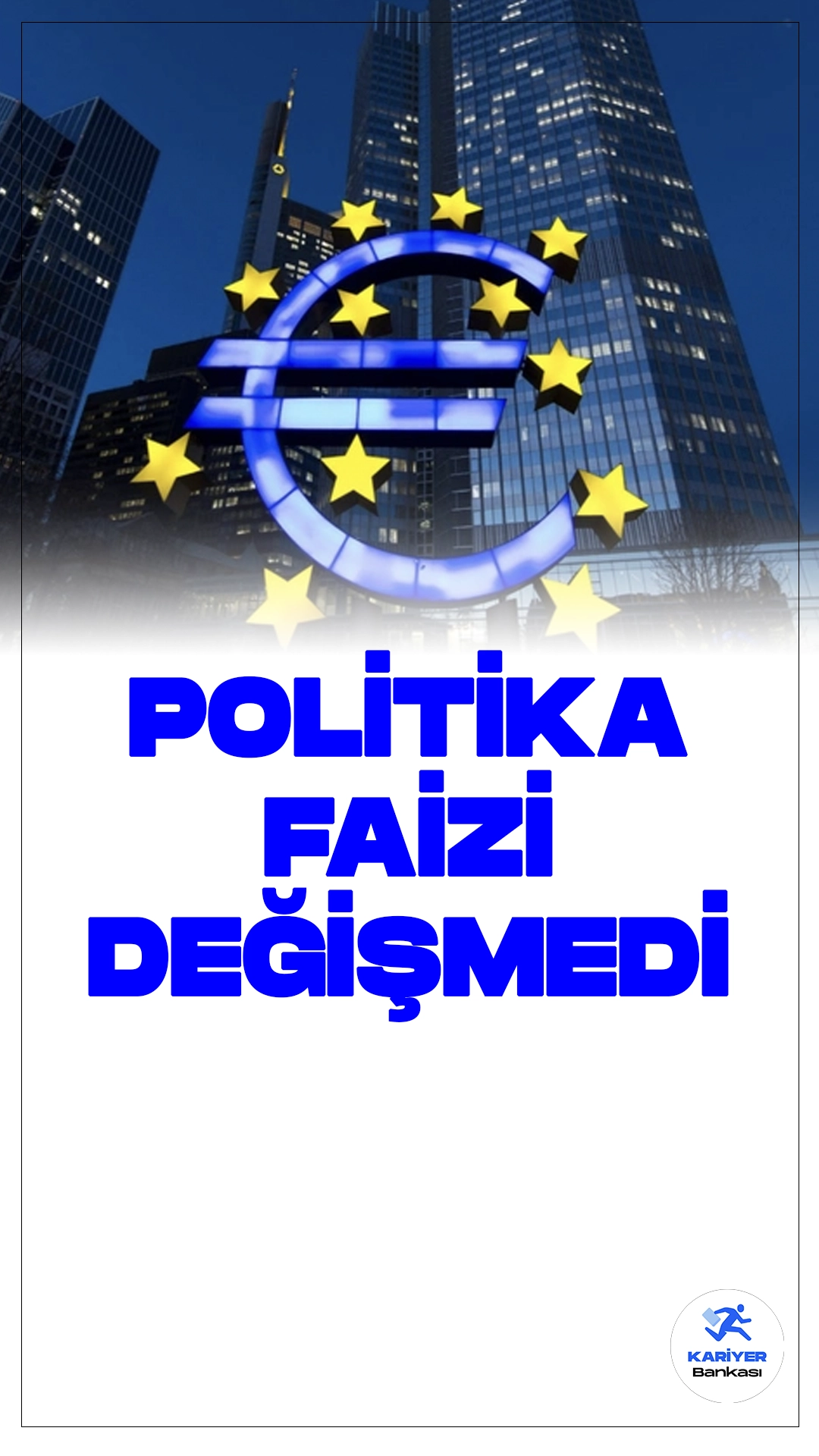 Avrupa Merkez Bankası 3 Temel Politika Faizinde Değişiklik Yapmadı.Avrupa Merkez Bankası (ECB), piyasa beklentilerine paralel olarak 3 temel politika faizini değiştirmeme kararı aldı.