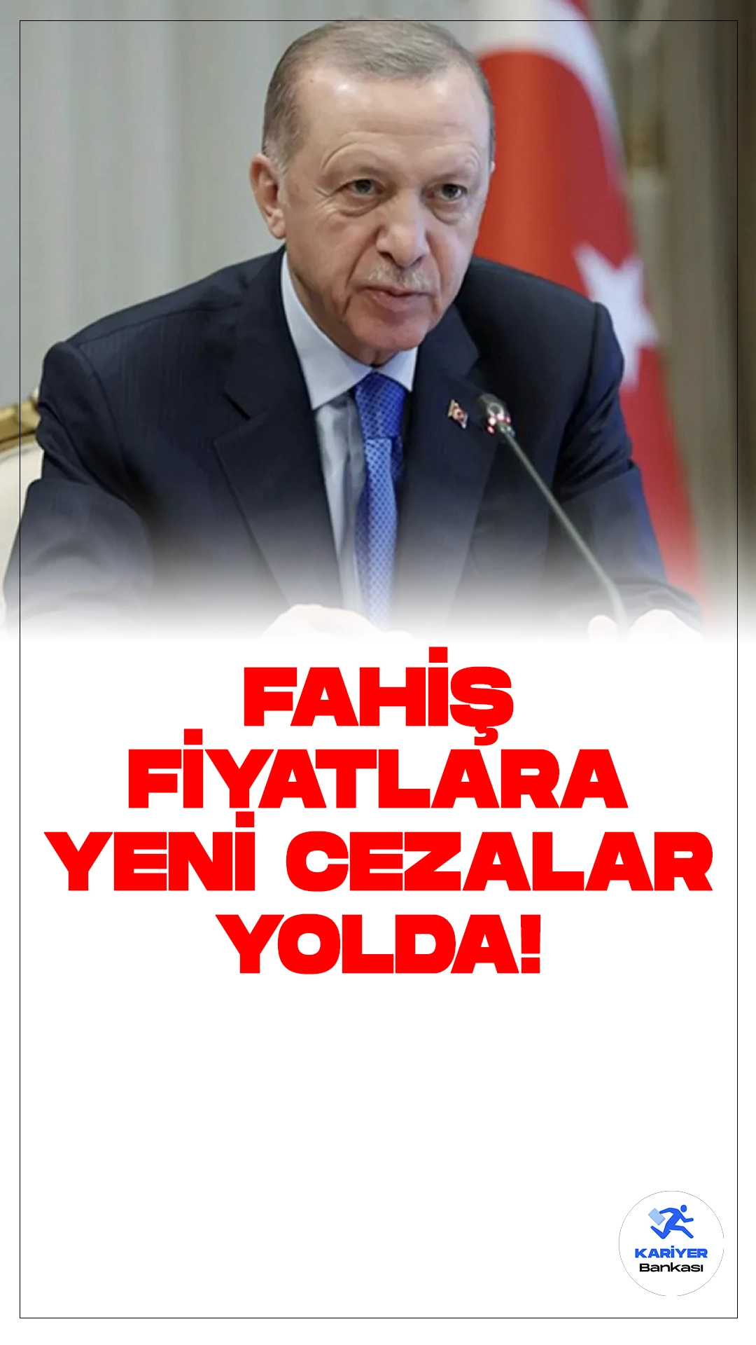 Cumhurbaşkanı Erdoğan'dan Açıklama:Fahiş Fiyatlara Karşı Yeni Cezalar Yolda.Cumhurbaşkanı Recep Tayyip Erdoğan, fahiş fiyatlarla mücadelede yeni ve daha çaydırıcı tedbirler ortaya konacağını belirtti.
