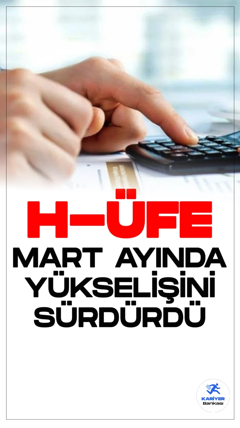 H-ÜFE Mart Ayında Yükselişini Sürdürdü.Hizmet Üretici Fiyat Endeksi (H-ÜFE), mart ayında dikkat çekici bir artışla güncellendi. Mart ayına ilişkin veriler, endeksin aylık bazda %3,64, yıllık bazda ise %85,41 artış kaydettiğini gösteriyor.