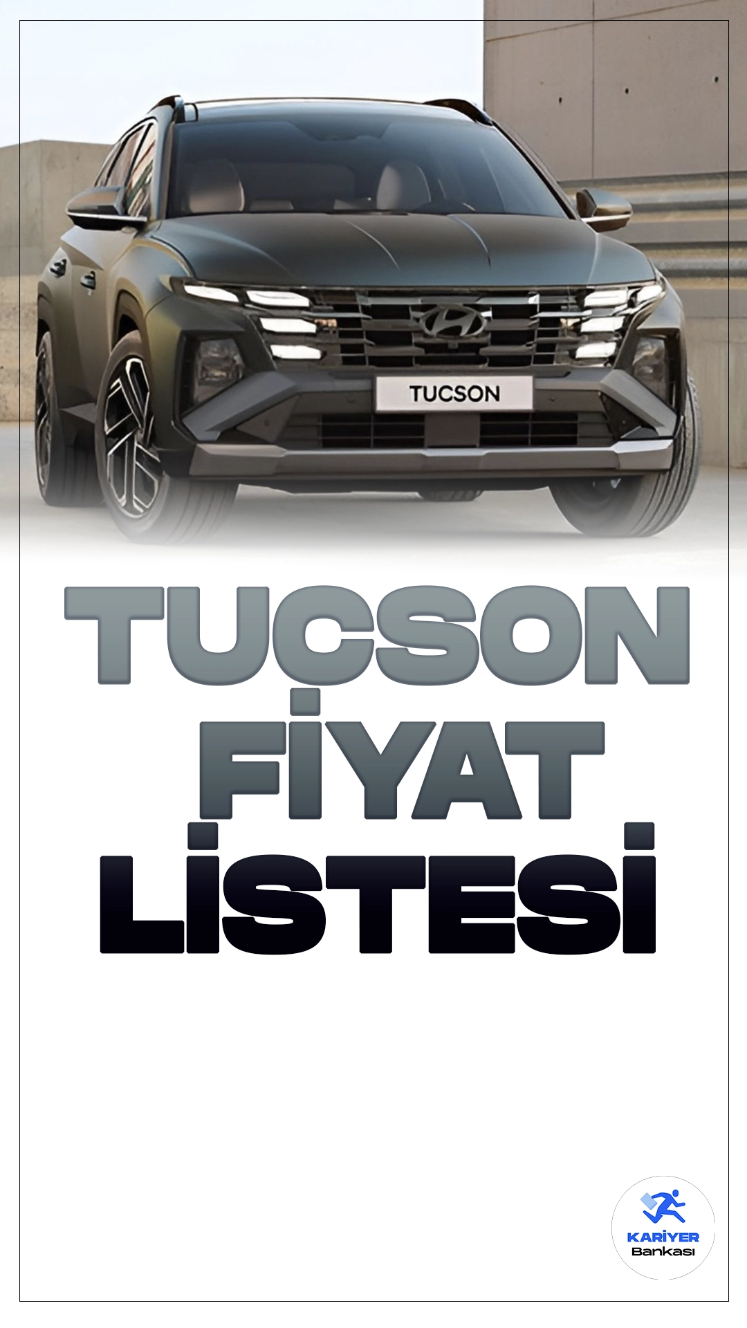 Hyundai Tucson Nisan 2024 Fiyat Listesi Yayımlandı.Hyundai, otomotiv endüstrisindeki etkileyici varlığını güncellenmiş Tucson modeliyle bir kez daha kanıtlıyor. Yeni Tucson, zarif ve dinamik tasarımıyla dikkat çekerken, güçlü performansıyla da sürücüleri etkisi altına alıyor.