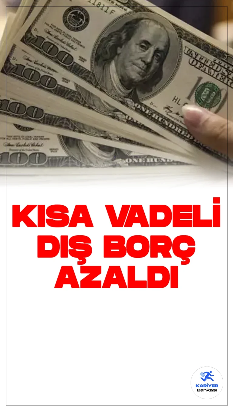 Kısa Vadeli Dış Borç Stoku Şubatta Azaldı.Türkiye Cumhuriyet Merkez Bankası (TCMB), 2024 Şubat dönemine ilişkin kısa vadeli dış borç istatistiklerini yayınladı. Şubat Ayında Kısa Vadeli Dış Borç Stoku Yüzde 0,9 Azalışla 173,6 Milyar Dolar Olarak Belirlendi.