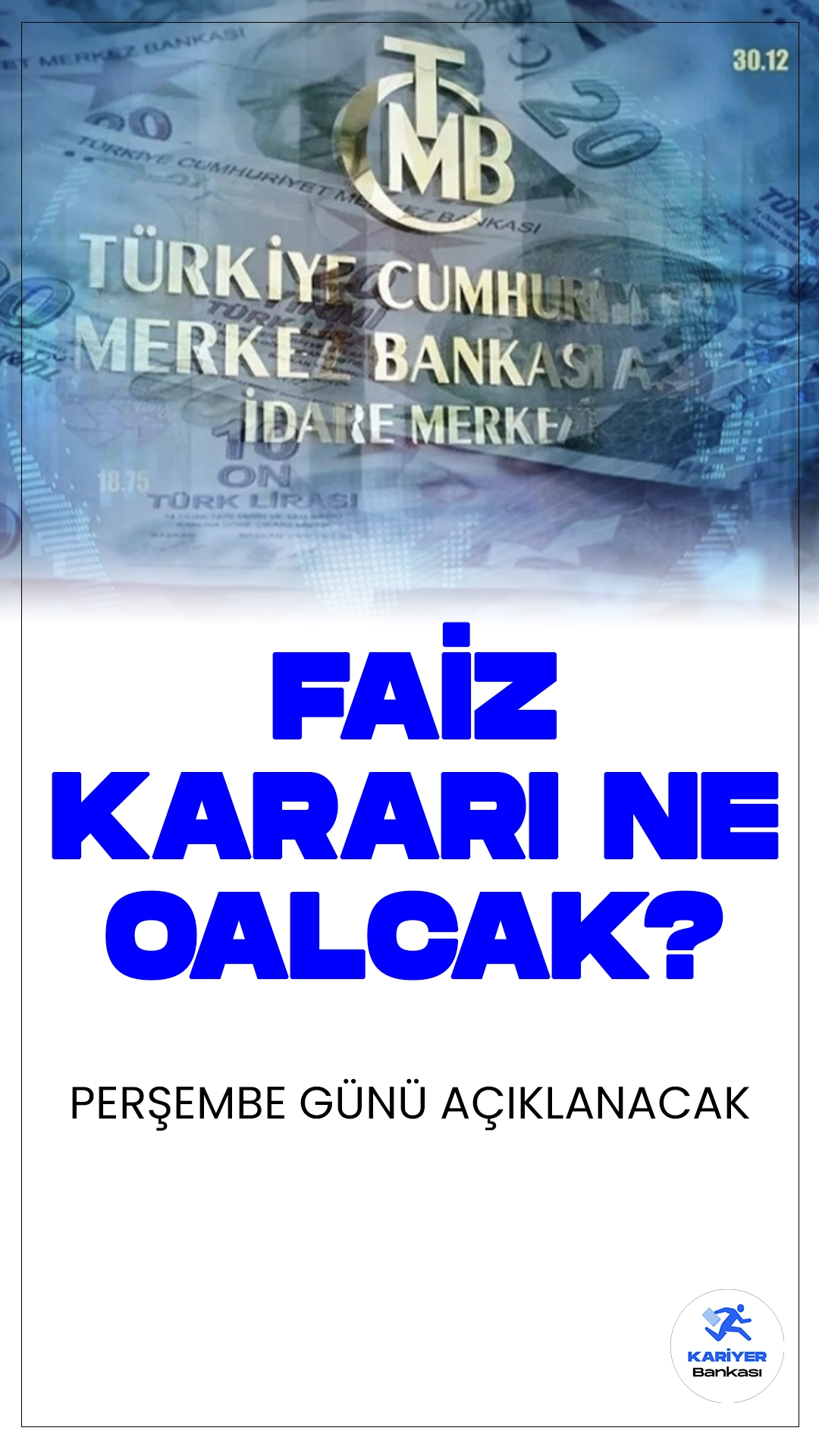 TCMB Perşembe Günü Faiz Kararını Açıklayacak.Türkiye Cumhuriyet Merkez Bankası'nın (TCMB) Para Politikası Kurulu, 25 Nisan Perşembe günü gerçekleşecek toplantısında faiz kararını duyuracak. Merkez Bankası Başkanı Fatih Karahan liderliğinde gerçekleşecek olan toplantı, Türkiye'nin ekonomik yönelimine önemli bir ışık tutacak.