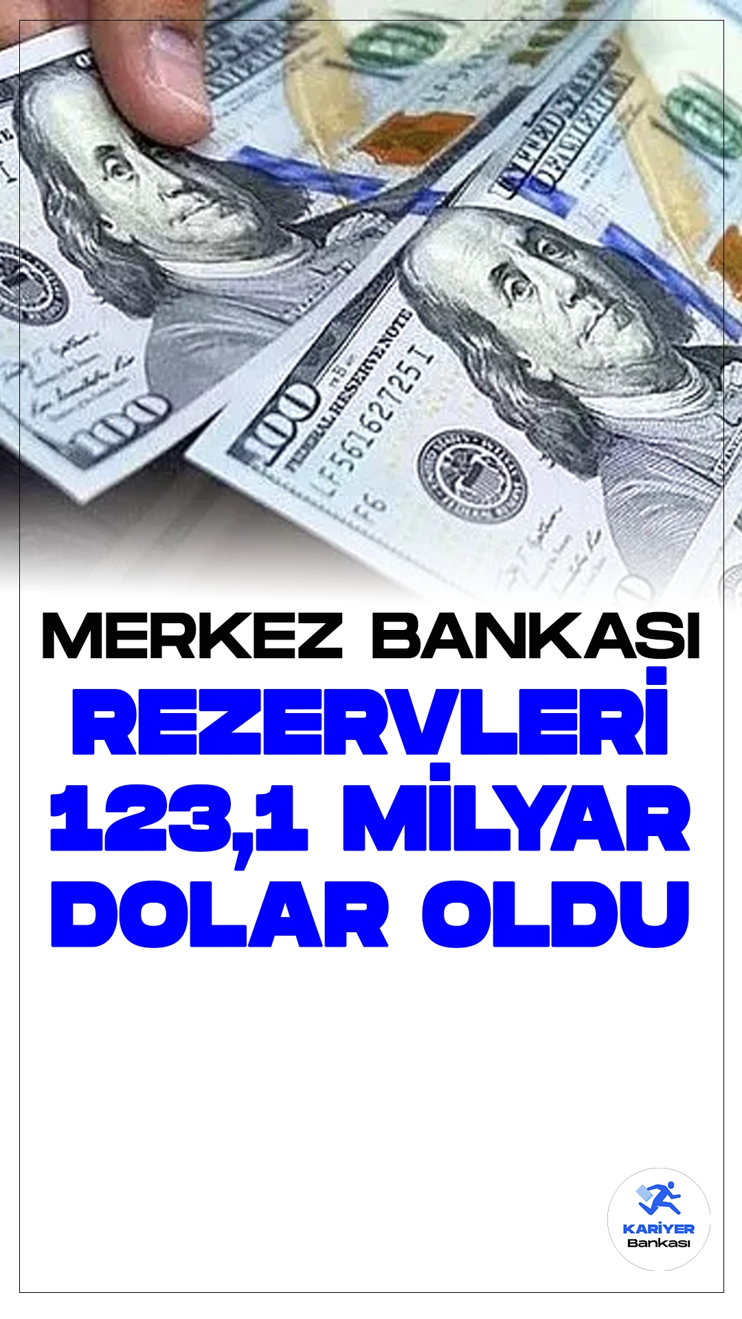 Merkez Bankası Rezervleri 123,1 Milyar Doları Gördü.Türkiye Cumhuriyet Merkez Bankası'nın (TCMB) güncel haftalık para ve banka istatistikleri kamuoyuna duyuruldu.