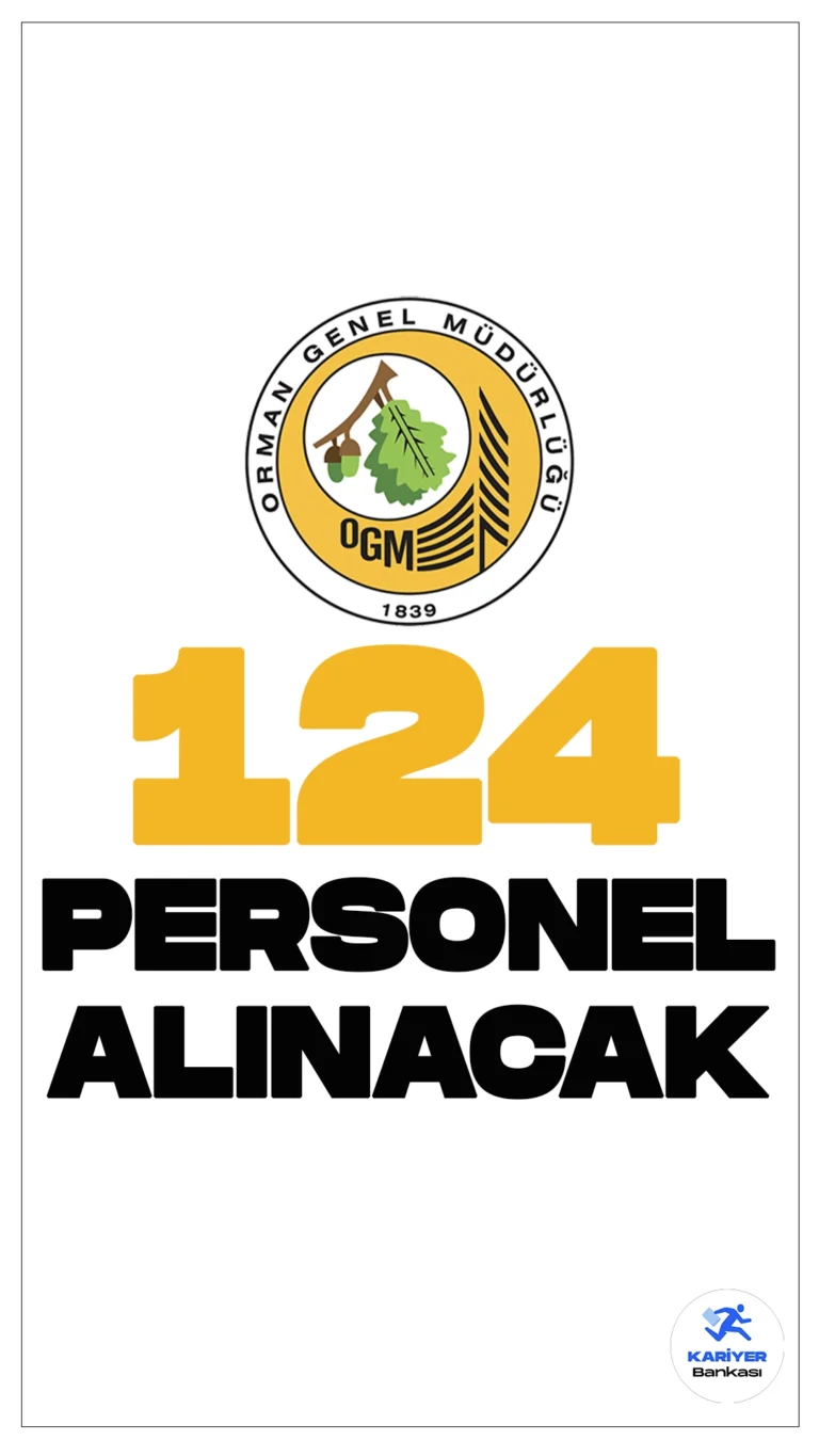 Orman Genel Müdürlüğü (OGM) 124 Personel Alımı Yapacak. Resmi Gazete'nin 6 Nisan tarihli yayımlanan duyurusunda, OGM'ye avukat, koruma ve güvenlik görevlisi, destek personeli(şoför), mühendis, tekniker(uçak bakım), büro personeli(grafiker) ünvanlarında yazılı ve/veya sözlü sınav yapılmaksızın, KPSS (B) grubu puan sıralaması esas alınmak suretiyle sözleşmeli personel alımı yapılacağı aktarıldı.