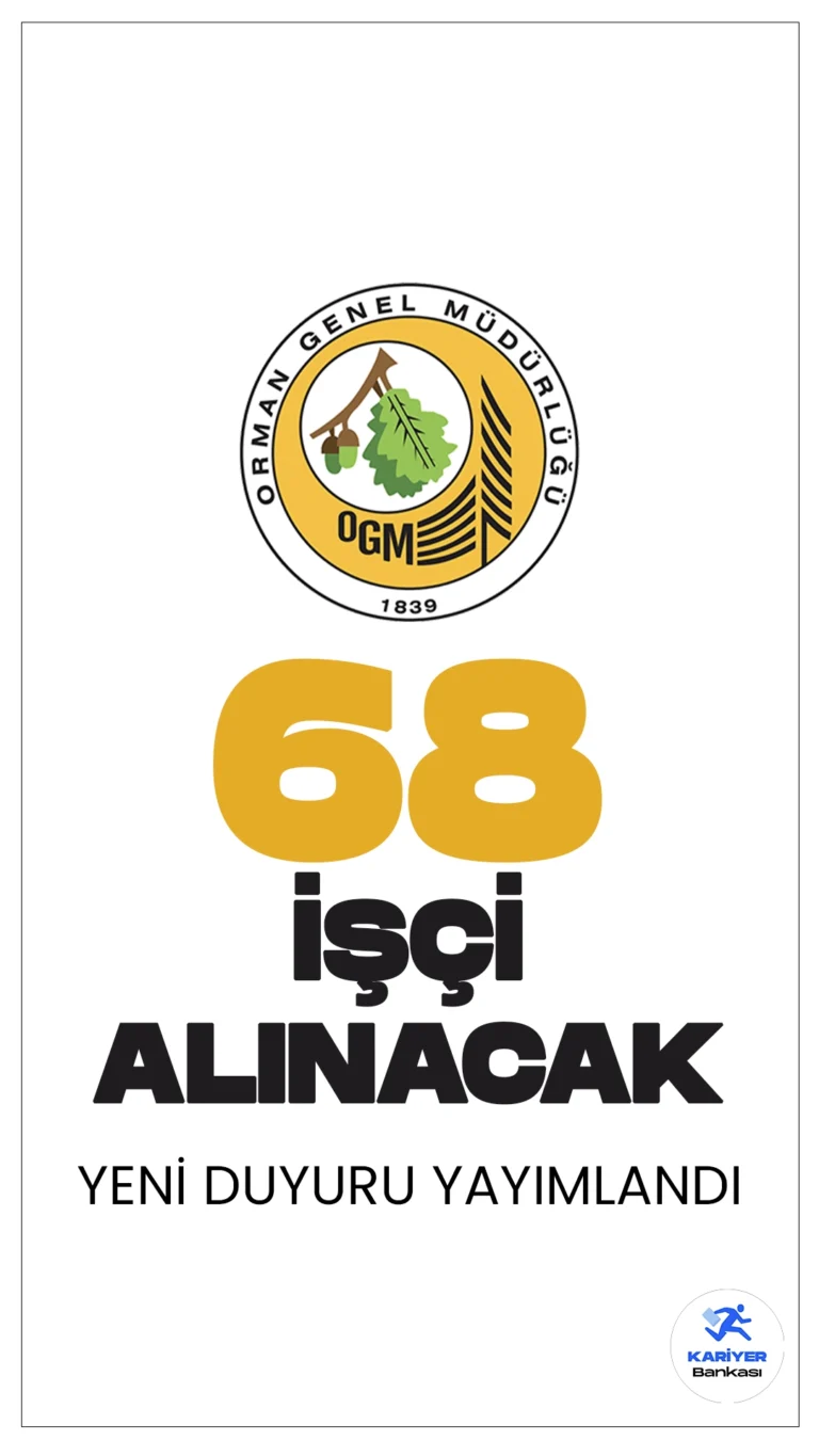 OGM 68 Engelli ve Eski Hükümlü/TMY İşçi Alımı Yapacak. Resmi Gazete'de yayımlanan duyuruda, "Kamu Kurum ve Kuruluşlarına İşçi Alınmasında Uygulanacak Usul ve Esaslar Hakkında Yönetmelik ile Kamu Kurum ve Kuruluşlarına Eski Hükümlü veya Terörle Mücadelede Malul Sayılmayacak Şekilde Yaralananların İşçi Olarak Alınmasında