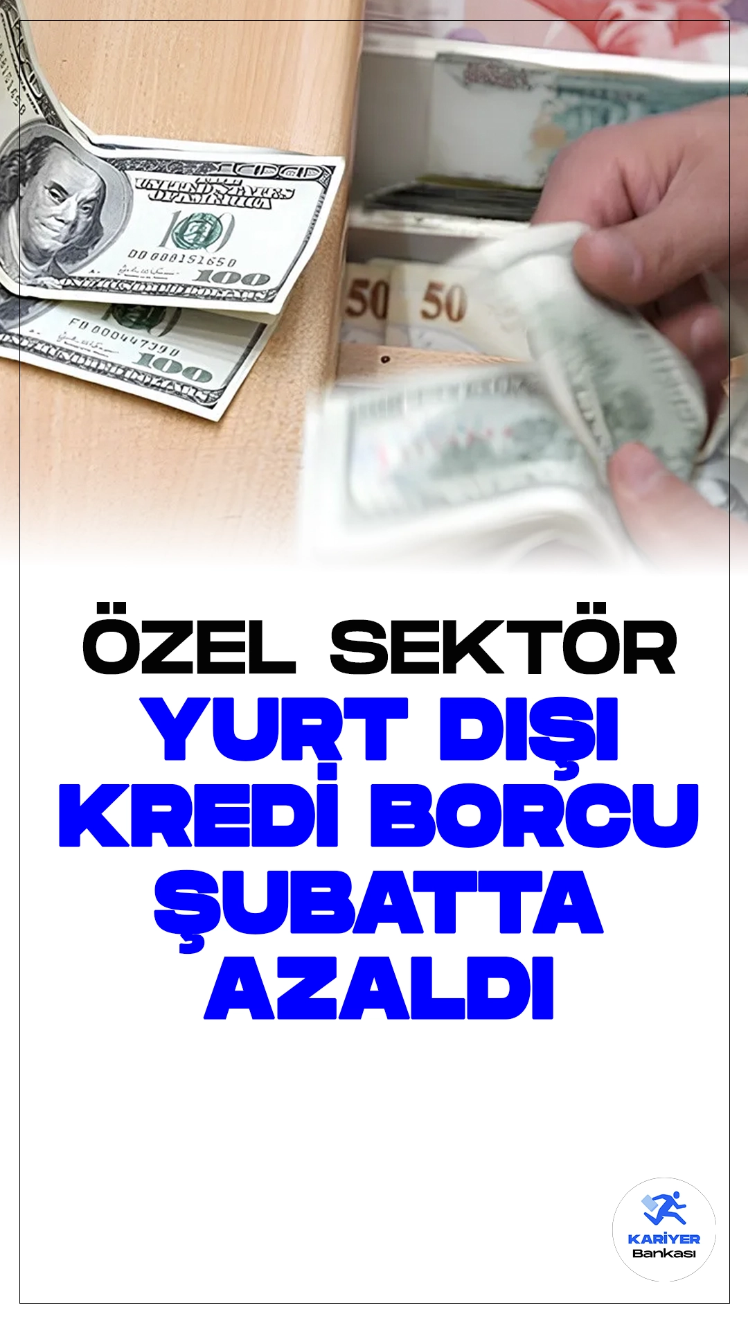Özel Sektörün Yurt Dışı Kredi Borcu Şubatta Azaldı.Türkiye Cumhuriyet Merkez Bankası, Şubat 2024 dönemine ilişkin özel sektörün yurt dışı kredi borcu gelişmelerini açıkladı.