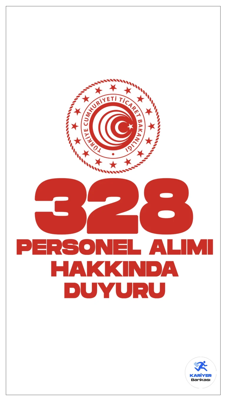 Ticaret Bakanlığı 328 Personel Alımı Yedek Adayları Hakkında Duyuru Yayımlandı.Ticaret Bakanlığı sayfası üzerinden yayımlanan duyuruda, Sözleşmeli Personel alımı (Koruma ve Güvenlik Görevlisi ve Destek Personeli) kapsamında Bakanlığa yerleşen ve sırası gelen adayların 3 Mayıs 2024 tarihine kadar istenilen belgeleri ve beyanları teslim etmeleri gerektiği aktarıldı.