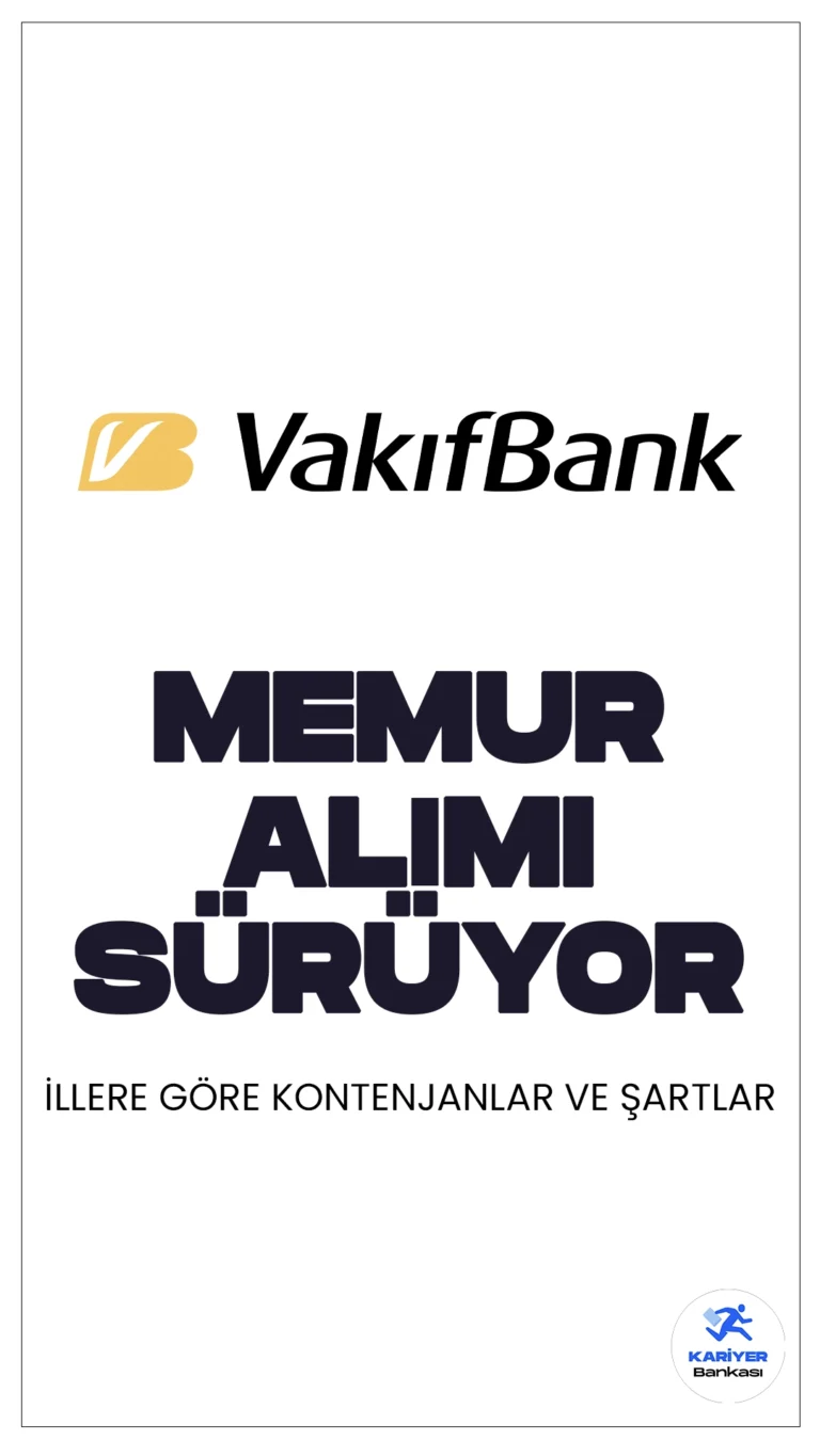 Vakıfbank memur alımı başvuruları sürüyor.Başvuru şartları ve başvuru sayfasına dair detaylar haberimizde.