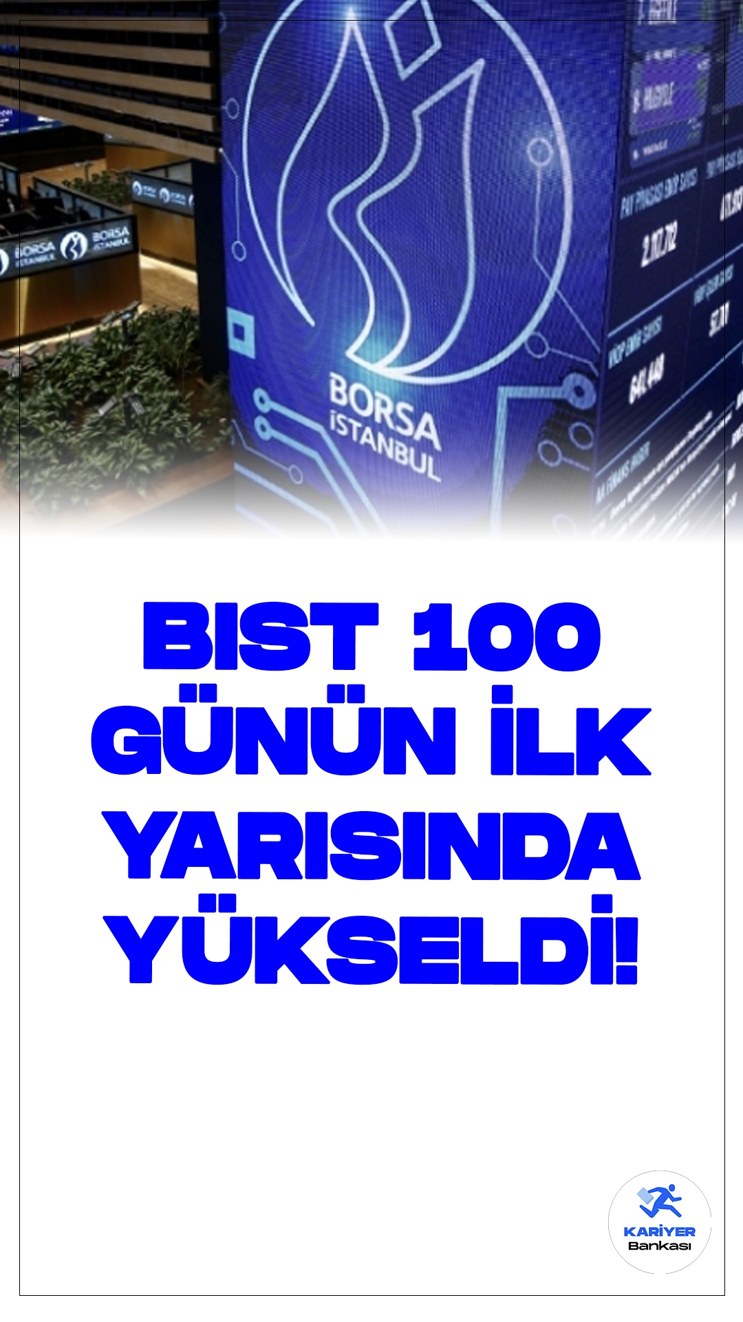 BIST 100 Endeksi Yükselişte: Günlük Değerlendirme.Günün ilk yarısında, Borsa İstanbul BIST 100 endeksi yüzde 0,63 oranında artış gösterdi ve 10.333,17 puana ulaştı. İşlem hacmi ise 50 milyar lira olarak kaydedildi.