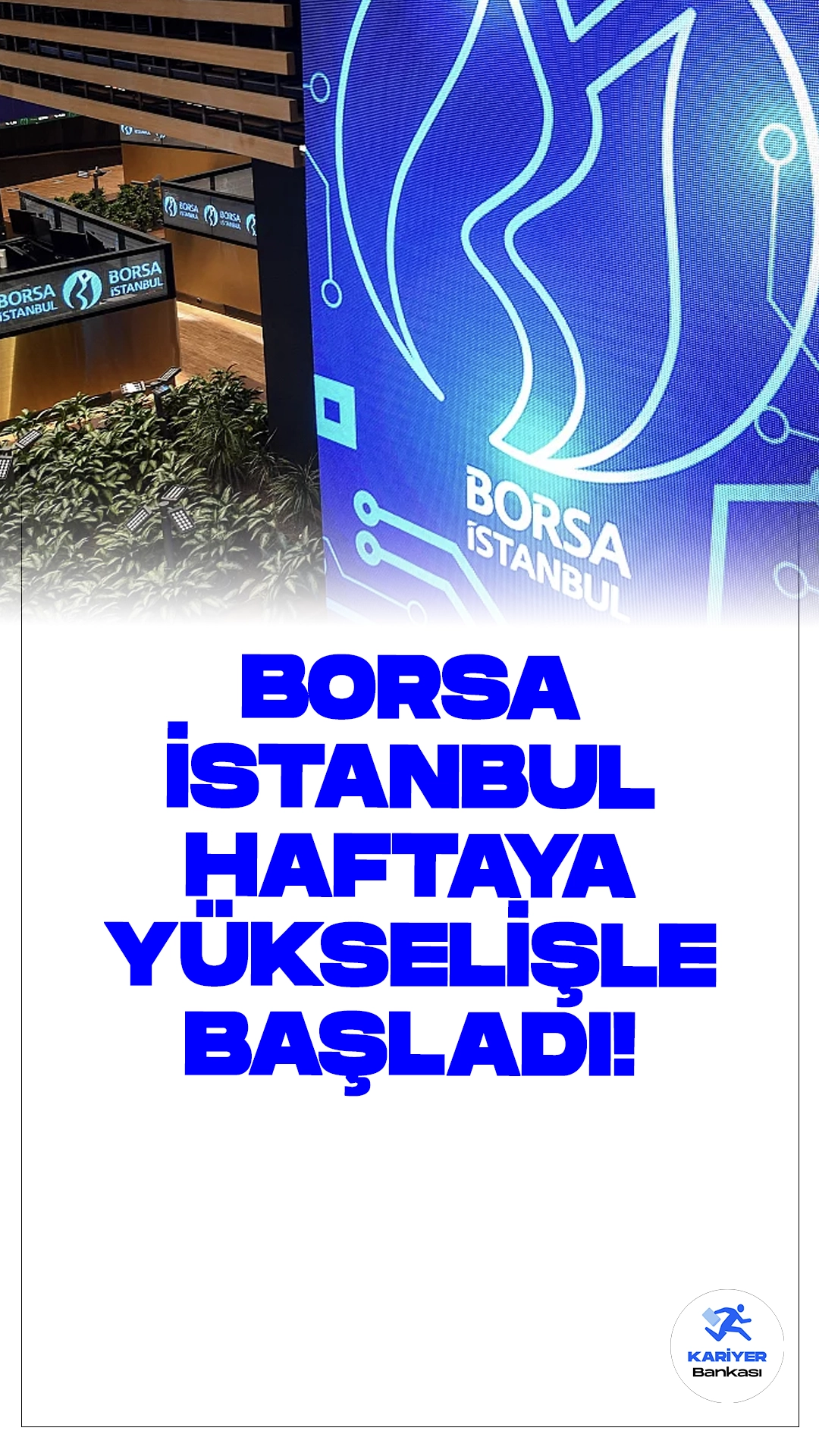 Borsa İstanbul Haftaya Yükselişle Başladı: BIST 100 Endeksi Artışla Açıldı.Borsa İstanbul'da yeni hafta, yüzde 0,05'lik bir yükselişle başladı ve BIST 100 endeksi 10.282,33 puandan açılış yaptı.