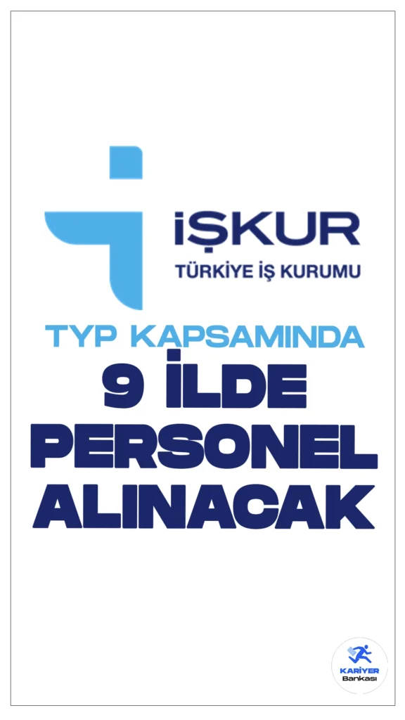 İŞKUR Üzerinden 9 İlde TYP Personel Alımı Yapılacak.Türkiye İş Kurumu sayfasından yayımlanan duyurulara göre,  Antalya, Osmaniye, Yozgat, Aydın, Tunceli, Konya, Amasya, Giresun, Bursa illerine Toplum Yararına Programlar (TYP) kapsamında personel alımı yapılacak. Başvurular İŞKUR üzerinden alınacak. Başvuru yapacak adayların belirtilen şartları taşıması gerekmektedir.