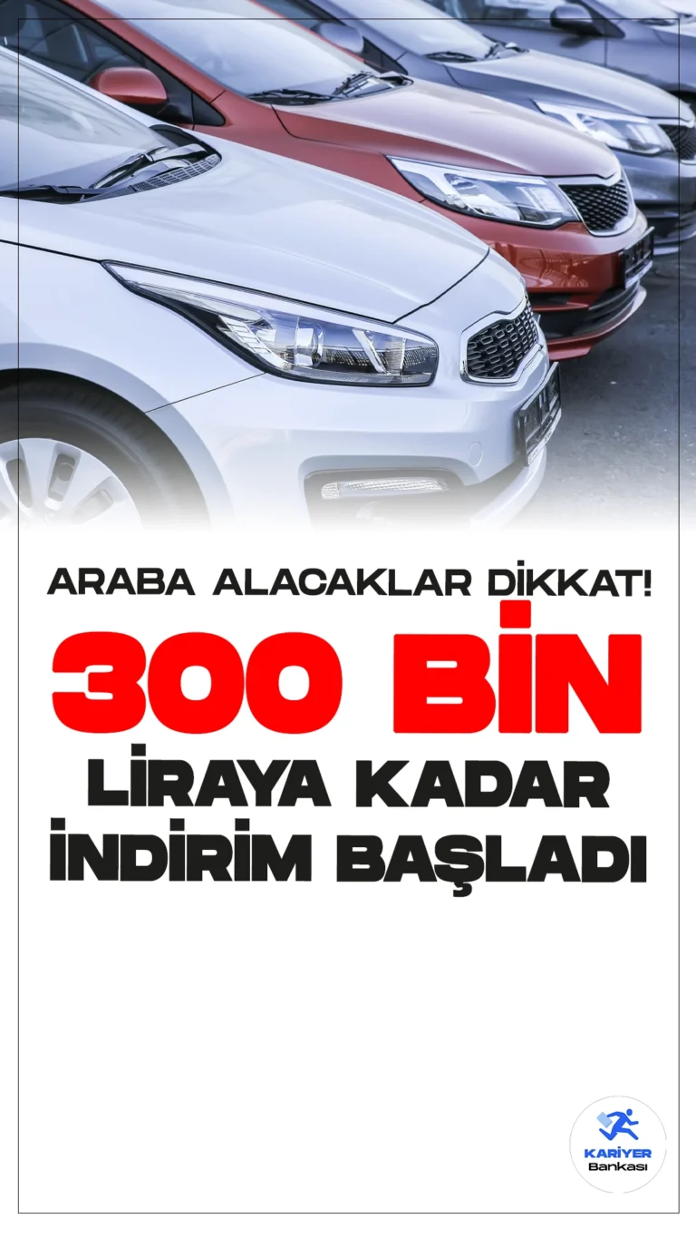 Otomotiv sektöründe kredi, takas desteği ve nakit indirimi kampanyaları yoğunlaşmış durumda. 300 Bin liraya kadar indirimler ve detaylar...