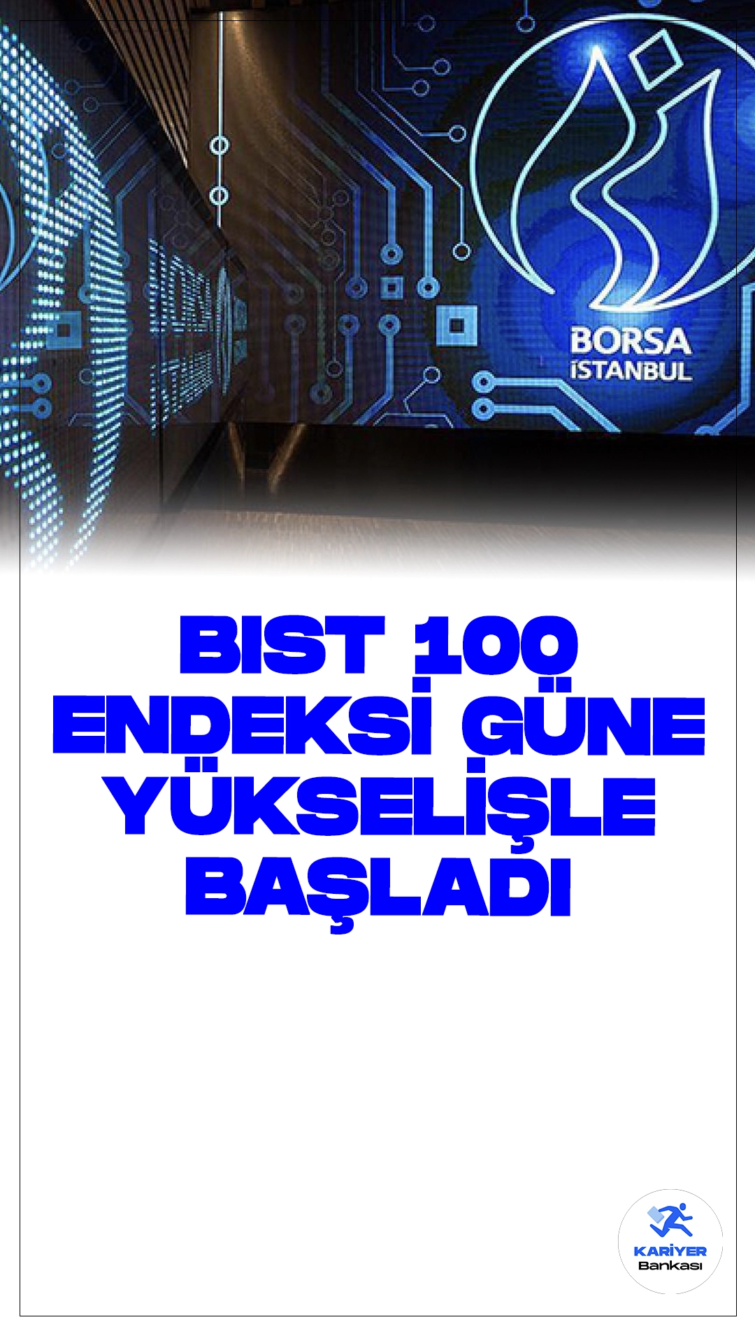 BIST 100 Endeksi Güne Yükselişle Başladı.Borsa İstanbul'da BIST 100 endeksi, güne yüzde 0,26 yükselişle 10.506,79 puandan başladı.