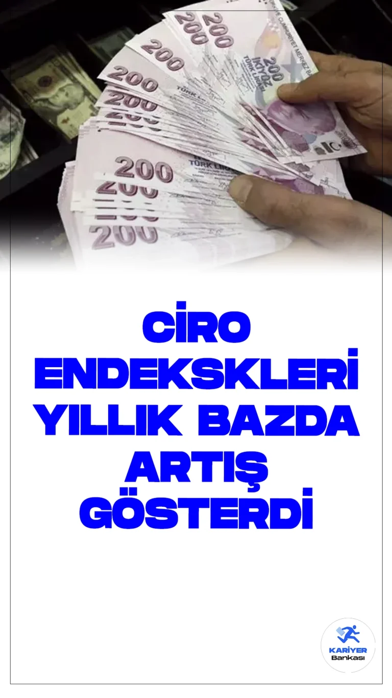 Ciro Endeksleri Yıllık %84 Oranında Artış Gösterdi.Türkiye İstatistik Kurumu (TÜİK), mart ayına ilişkin ciro endekslerini açıkladı. Takvim etkisinden arındırılmış sanayi, inşaat, ticaret ve hizmet sektörleri toplam ciro endeksi, martta geçen yılın aynı ayına göre yüzde 84 artış gösterdi.