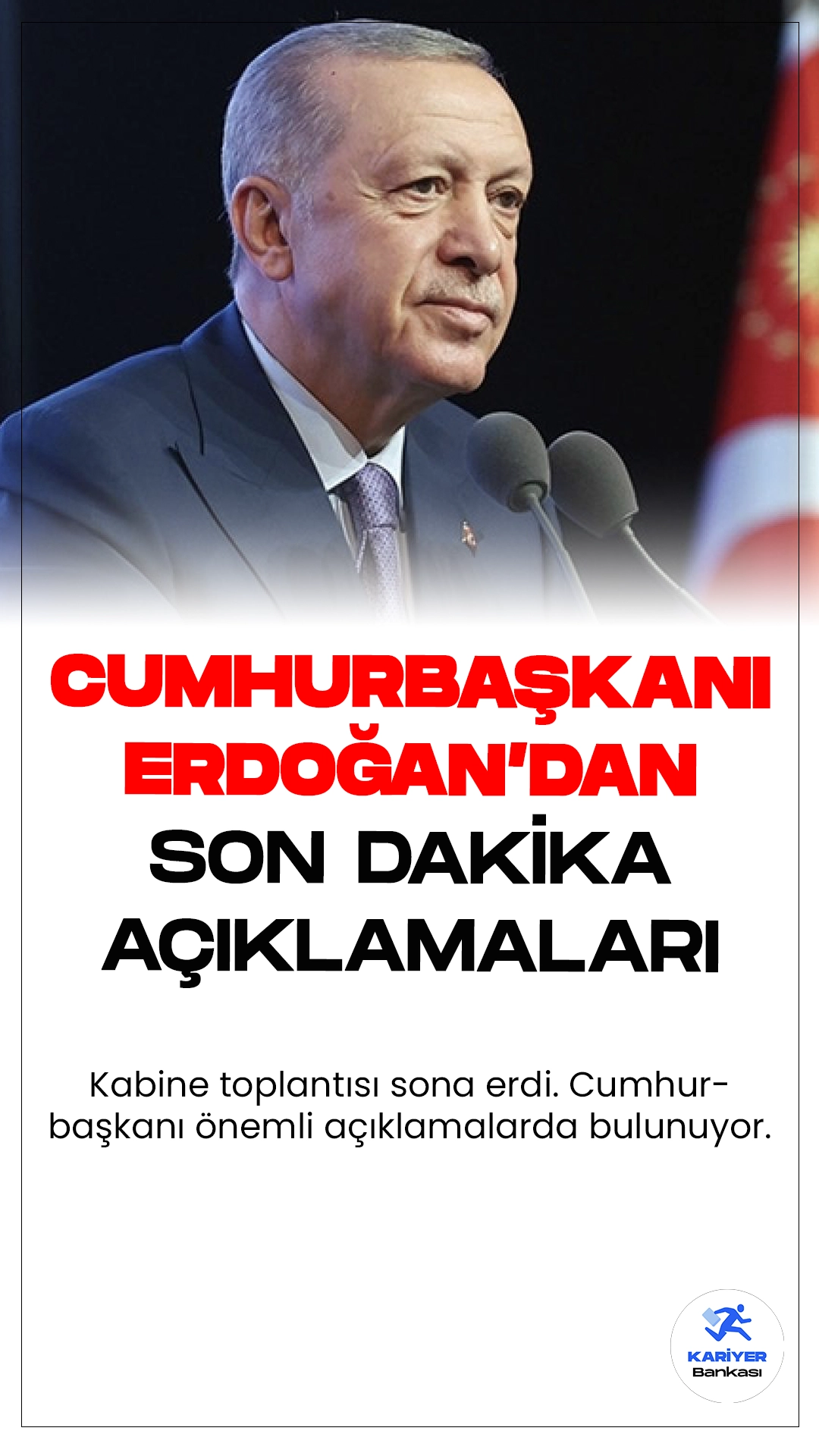 Kabine Sonrası Cumhurbaşkanı Erdoğan Açıklama Yapıyor. Cumhurbaşkanı Recep Tayyip Erdoğan, Kabine Toplantısı'nın sona ermesinin ardından önemli açıklamalarda bulunuyor.