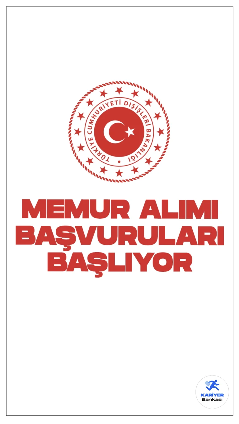Dışişleri Bakanlığı 170 Memur Alımı Başvuruları Başlıyor. Resmi Gazete'de yayımlana duyuruya göre, Dışişleri Bakanlığına sınavla memur alımı yapılacak. Başvuru işlemleri yarın(27 Mayıs) başlıyor. Başvuru yapacak adayların mezuniyet şartı ve diğer şartları dikkatle incelemesi gerekmektedir.