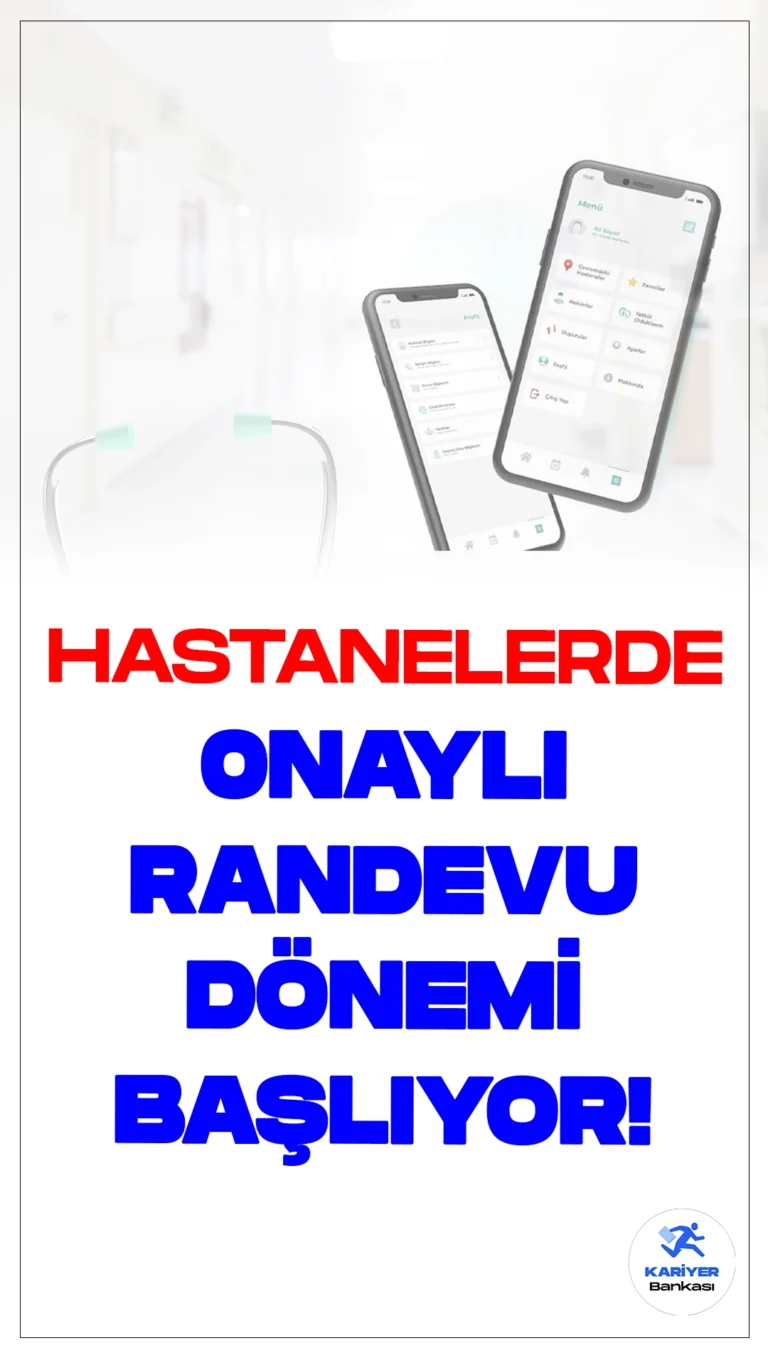 Hastanelerde Onaylı Randevu Dönemi Başlıyor.Hastanelerde hasta yönetimi süreçleri, onaylı randevu dönemiyle yeni bir boyut kazanıyor. Bu yeni düzenleme, hastaların randevularını daha etkin bir şekilde yönetmelerini sağlayacak ve hasta bekleme sürelerinde önemli iyileştirmeler getirecektir.