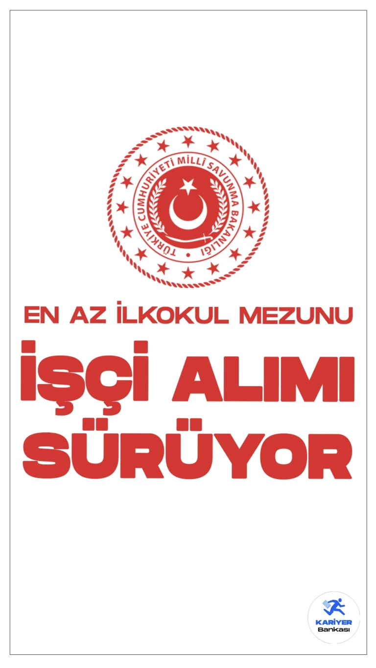 Millî Savunma Bakanlığı (MSB)14 İşçi Alımı Başvuruları Sürüyor.Millî Savunma Bakanlığı, engelli ve terörle mücadelede malul sayılmayacak şekilde yaralanan statüsünde işçi alımı yapacak.İlgili yönetmelikler kapsamında, bakanlık iş yerlerinde çalıştırılmak üzere personel temin edilecek. İşte şartlar ve başvuru bilgileri..