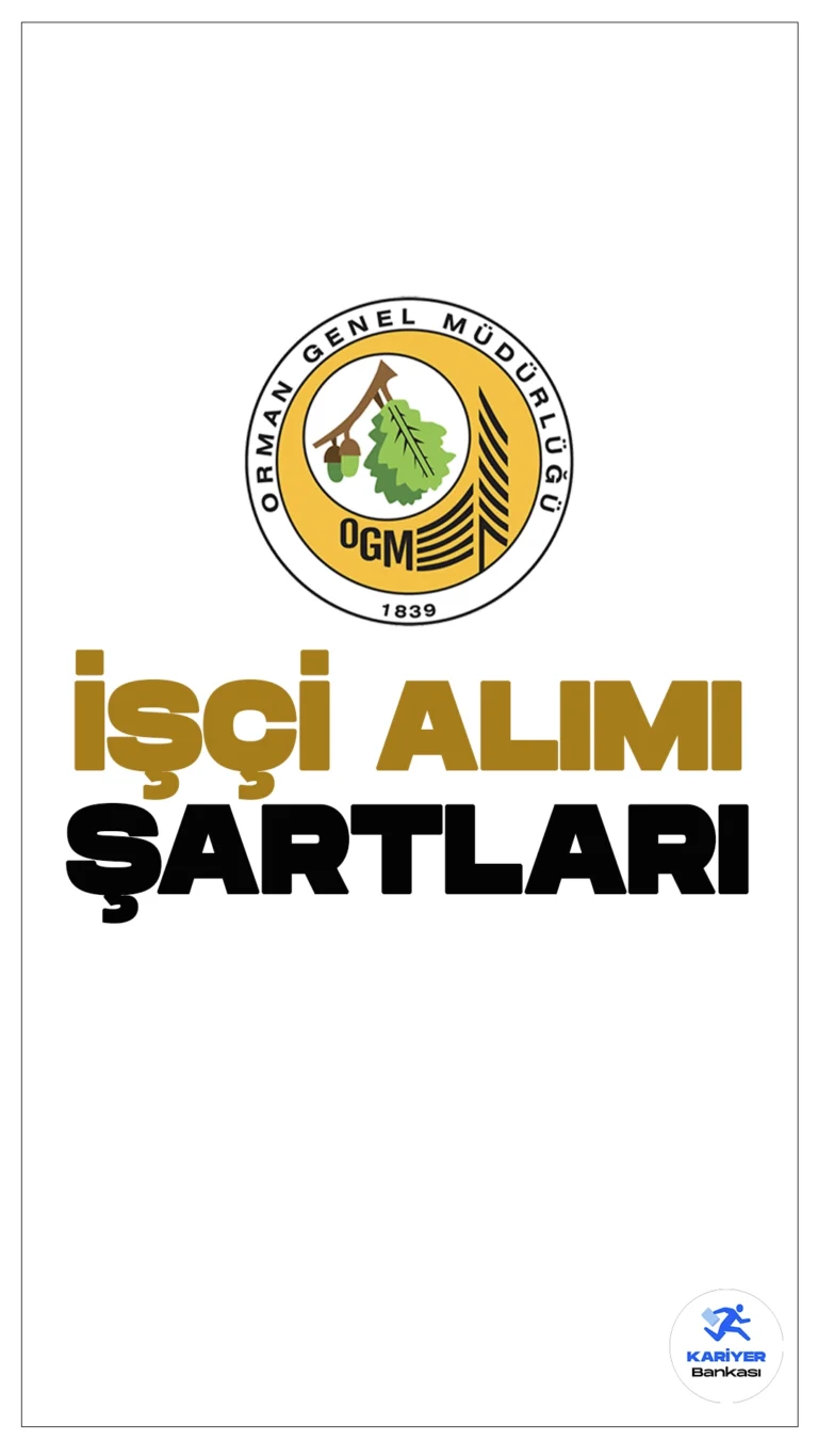 Orman Genel Müdürlüğü (OGM) işçi alımı için başvuru işlemleri devam ediyor. Başvuru şartları ve başvuru bilgilerine dair detaylar bu haberimizde.