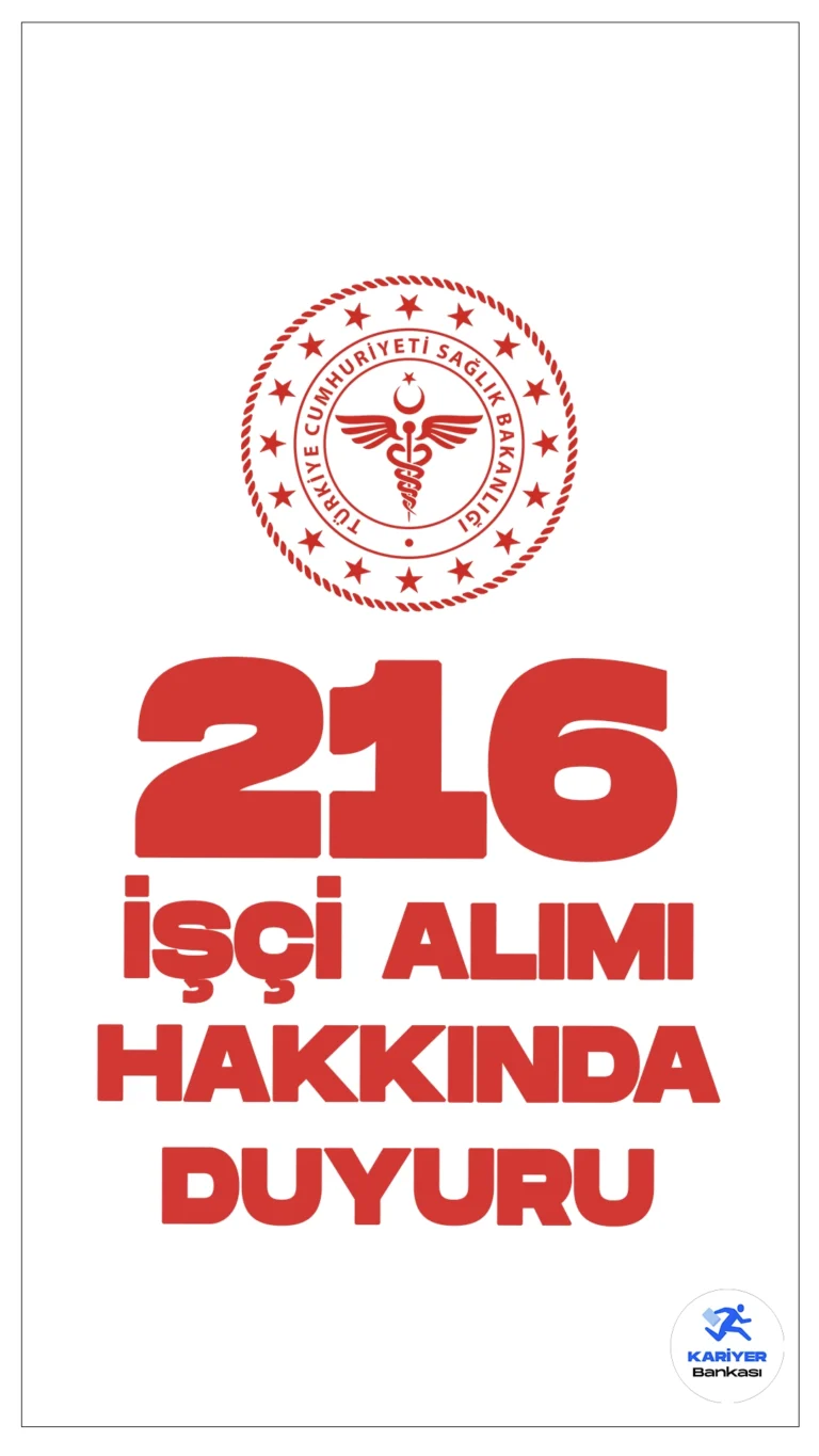 Sağlık Bakanlığı 216 İşçi Alımı Hakkında Duyuru Yayımlandı. Sağlık Bakanlığı Yönetim Hizmetleri Genel Müdürlüğü sayfasından yayımlanan duyuruda, 28 Kasım 2023 tarihinde noter huzurunda gerçekleştirilen kura çekimi sonucunda belirlenen asıl hak sahiplerinin yerlerine, gerekli şartları taşımayan veya süresi içinde başvuru yapmayanların yerine yedek hak sahiplerinin alınacağı aktarıldı.