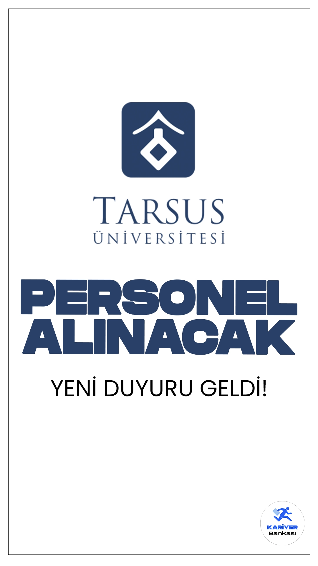 Tarsus Üniversitesi Büro Personeli ve Destek Personeli Alacak. İlgili alım duyurusuna göre, Tarsus Üniversitesine sözleşmeli büro personeli ve destek personeli(temizlik) alımı yapılacak. Başvurular bugün itibarıyla başladı.