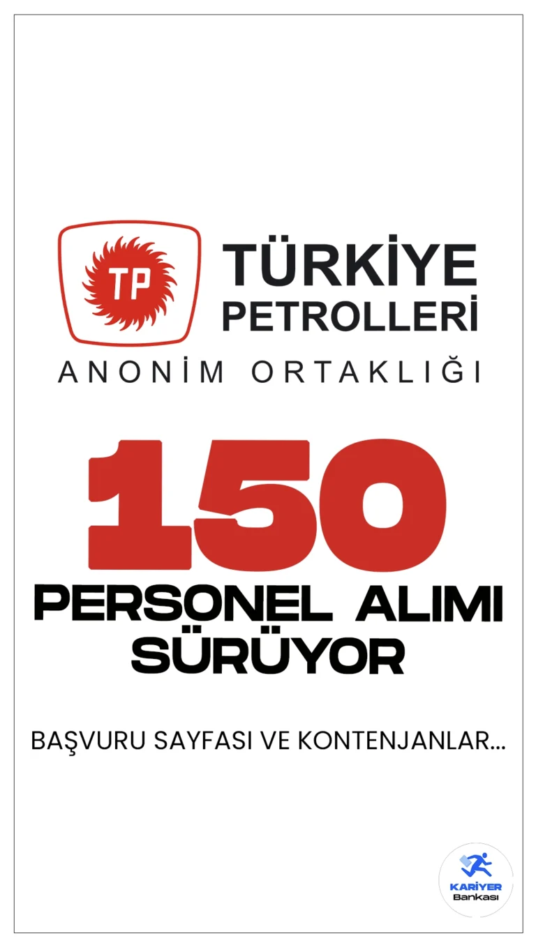 TPAO 150 Personel Alımı Başvuruları Sürüyor.Resmi Gazete'de yayımlanan duyuruda, Türkiye Petrolleri Anonim Ortaklığına (TPAO) ön lisans mezunu üretim operatör yardımcısı, elektrikçi, ambarcı, malzeme eksperi, harita teknisyeni, servis görevlisi, inşaat teknisyeni, iş güvenliği teknisyeni, sistem destekçisi(bilgi sistemleri), muhasebe servis görevlisi, tedarik ve lojistik görevlisi, laboratuvar sorumlusu, lisans mezunu mühendis, avukat ve uzman yardımcısı alacağı aktarıldı. Başvuru işlemleri 13 Mayıs 2024 tarihine kadar sürecek.İşte şartlar ve başvuru bilgileri..