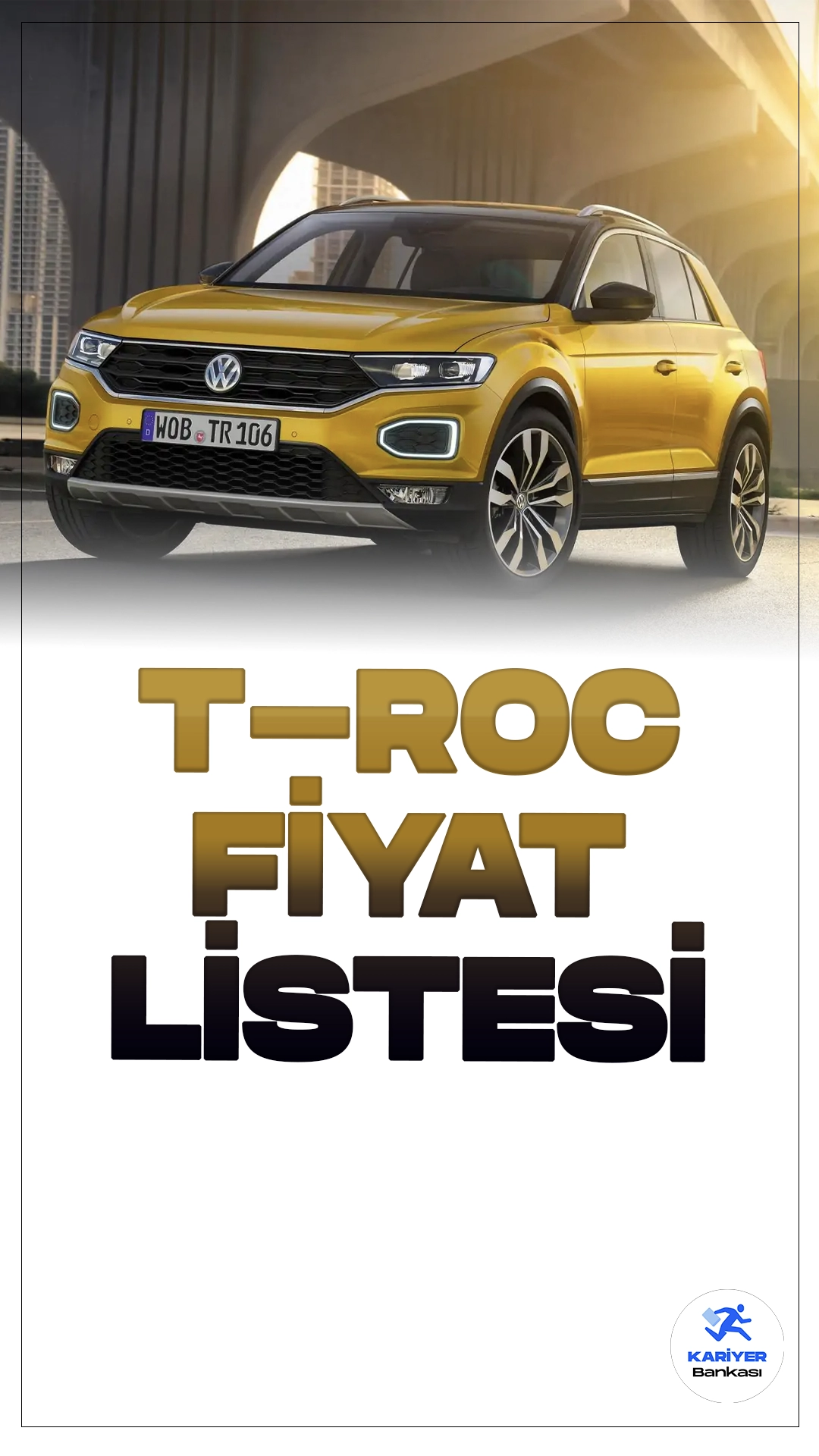 Volkswagen T-Roc Mayıs 2024 Fiyat Listesi Yayımlandı.Volkswagen, kompakt SUV segmentindeki iddialı modeli T-Roc ile otomobil severlerin beğenisini kazanmaya devam ediyor. 2024 model yılıyla birlikte, T-Roc, daha şık ve modern bir görünüm kazanırken, performans ve güvenlik özelliklerinde de önemli iyileştirmeler sunuyor.